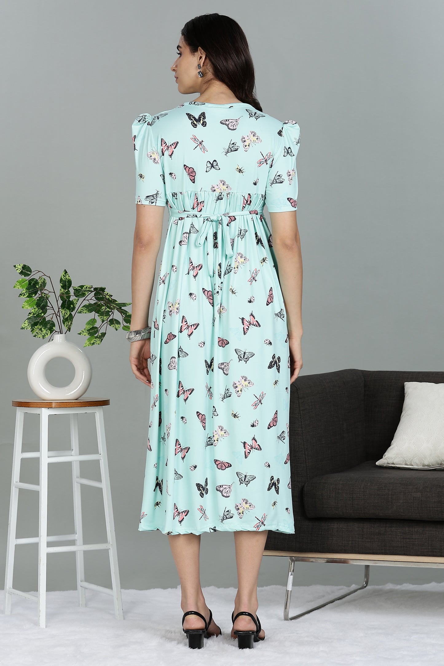 ZIPLESS MATERNITY WEAR PUFFSLEEVE |SPUN| LEPIDOPTERA LUXE