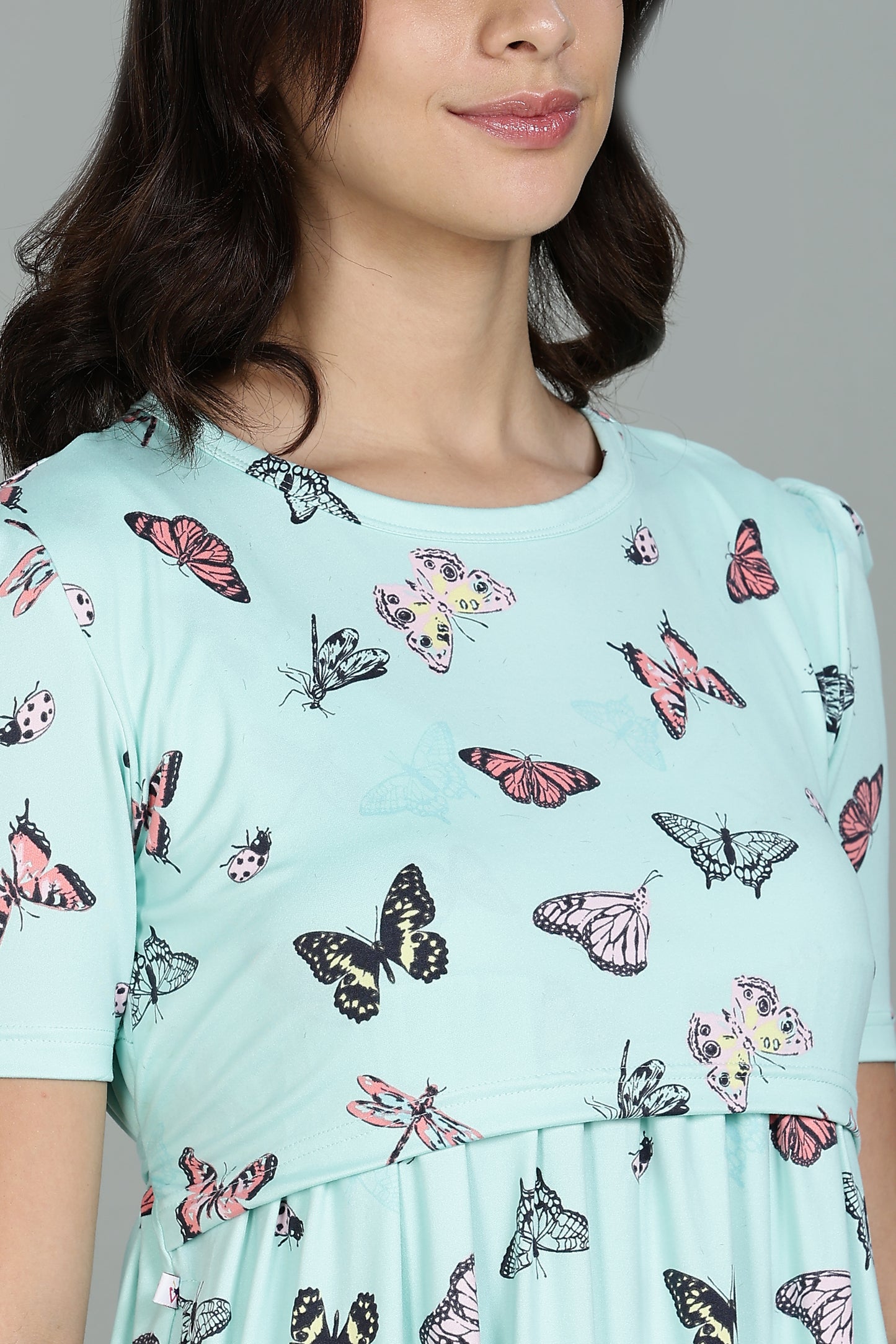 ZIPLESS MATERNITY WEAR PUFFSLEEVE |SPUN| LEPIDOPTERA LUXE