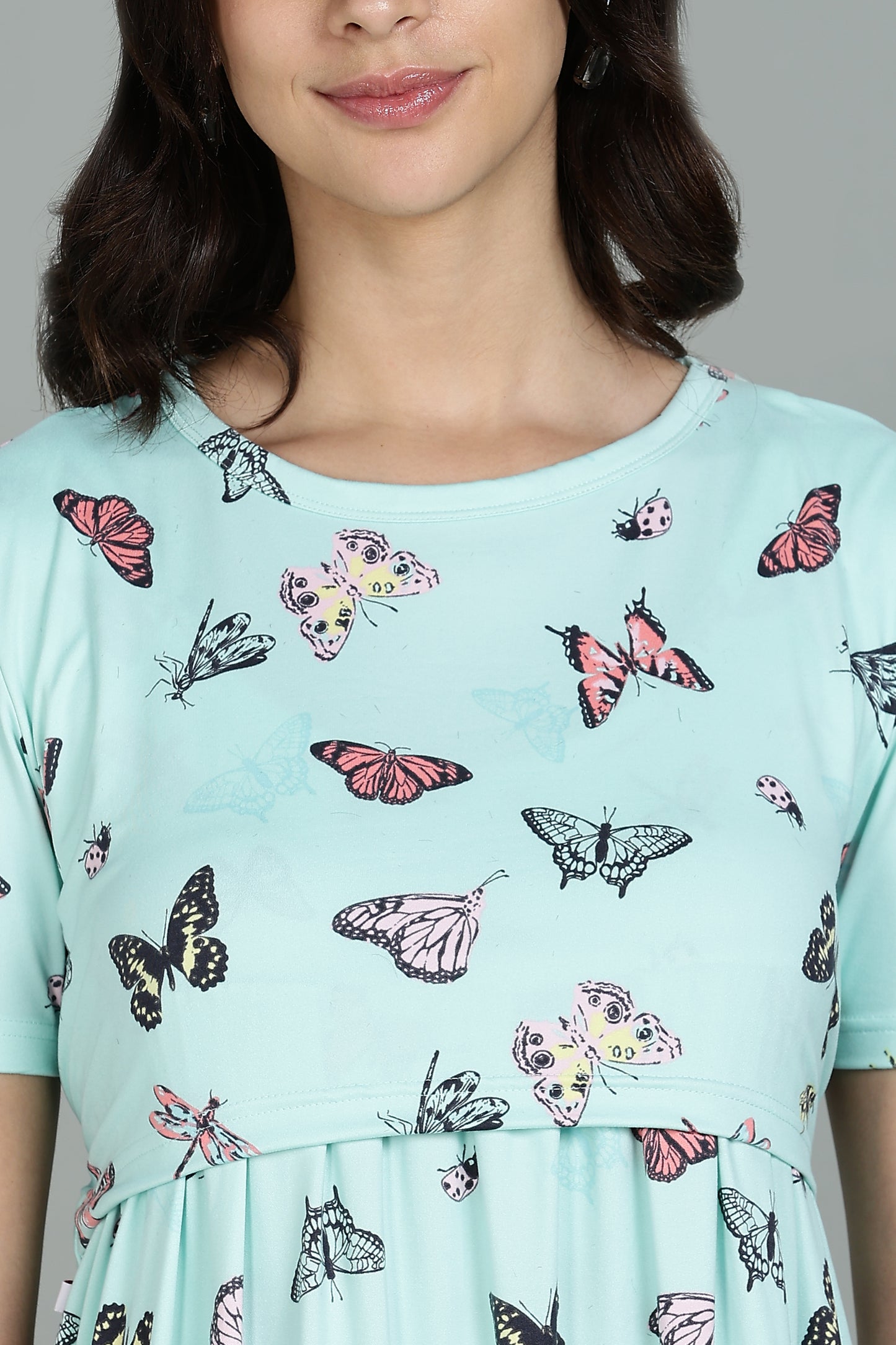 ZIPLESS MATERNITY WEAR PUFFSLEEVE |SPUN| LEPIDOPTERA LUXE