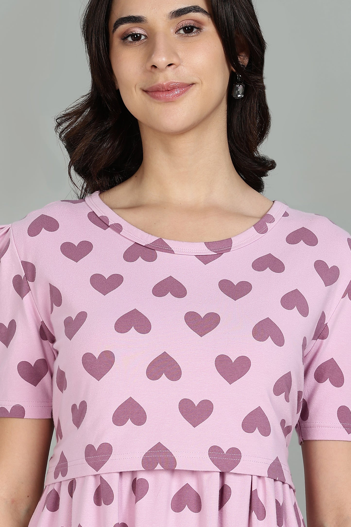 ZIPLESS MATERNITY WEAR |PUFFSLEEVE | VALENTINE VOGUE