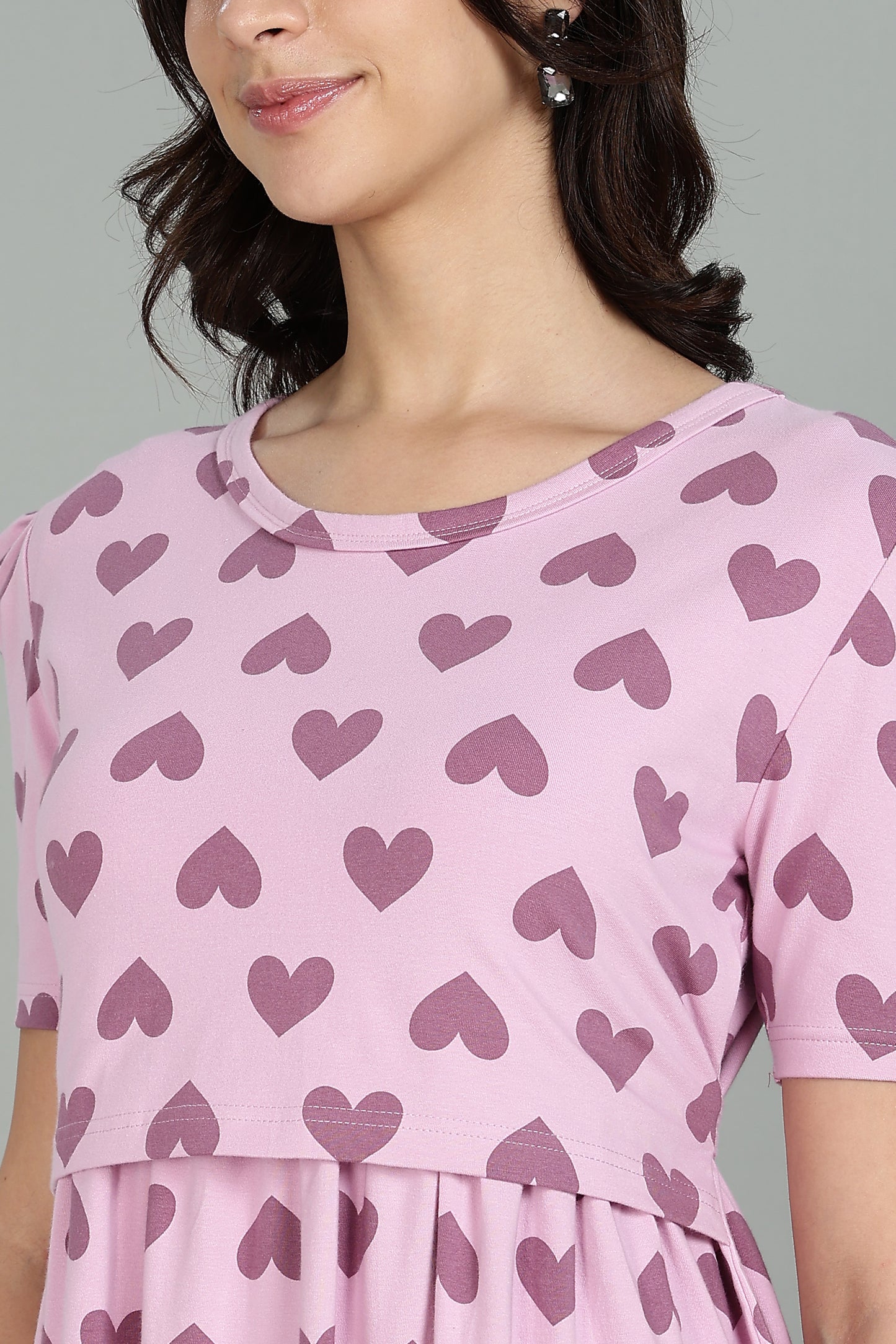 ZIPLESS MATERNITY WEAR |PUFFSLEEVE | VALENTINE VOGUE