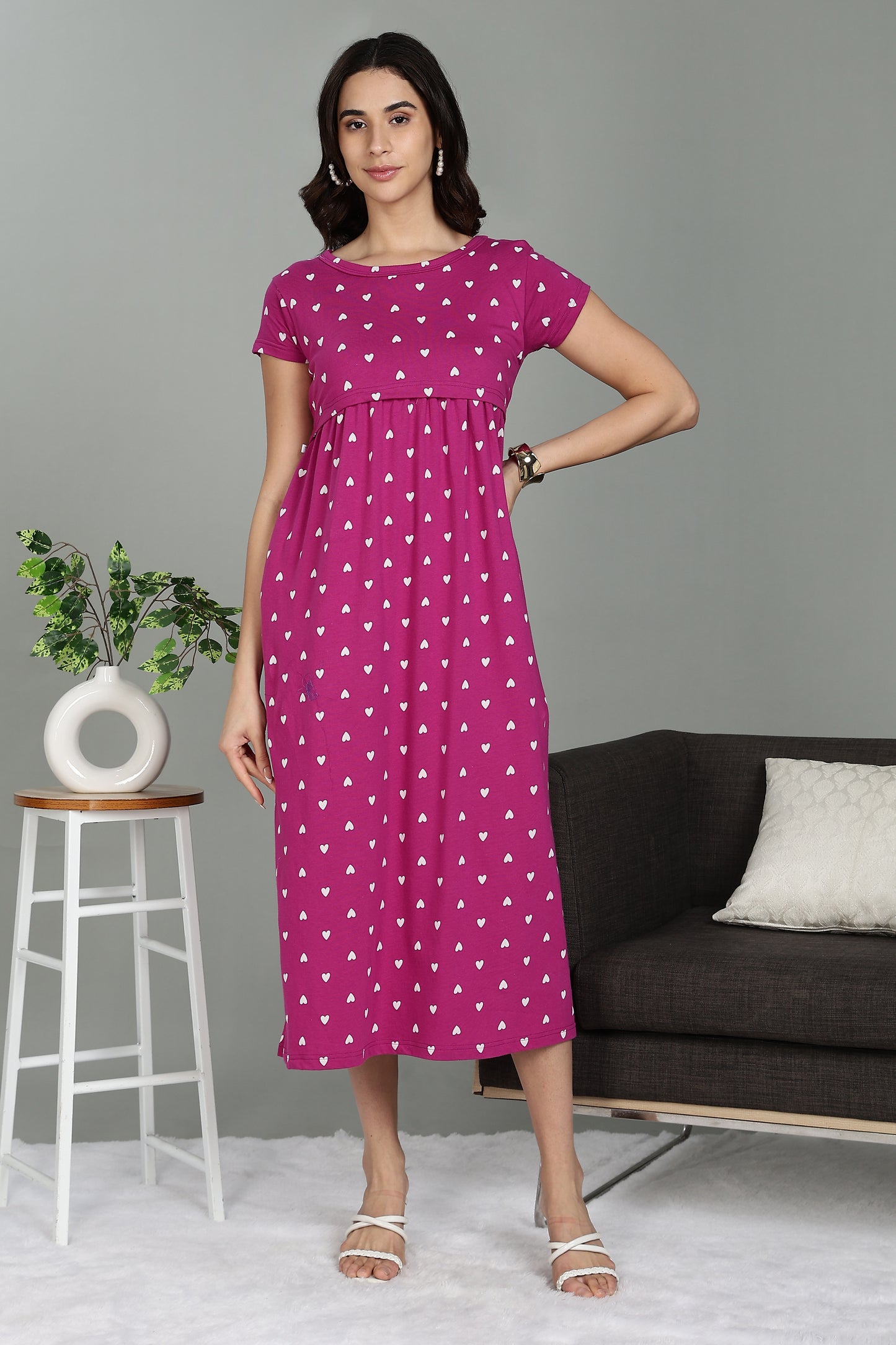 ZIPLESS MATERNITY WEAR | SHORTSLEEVE | RASPBERRY ROMANCE