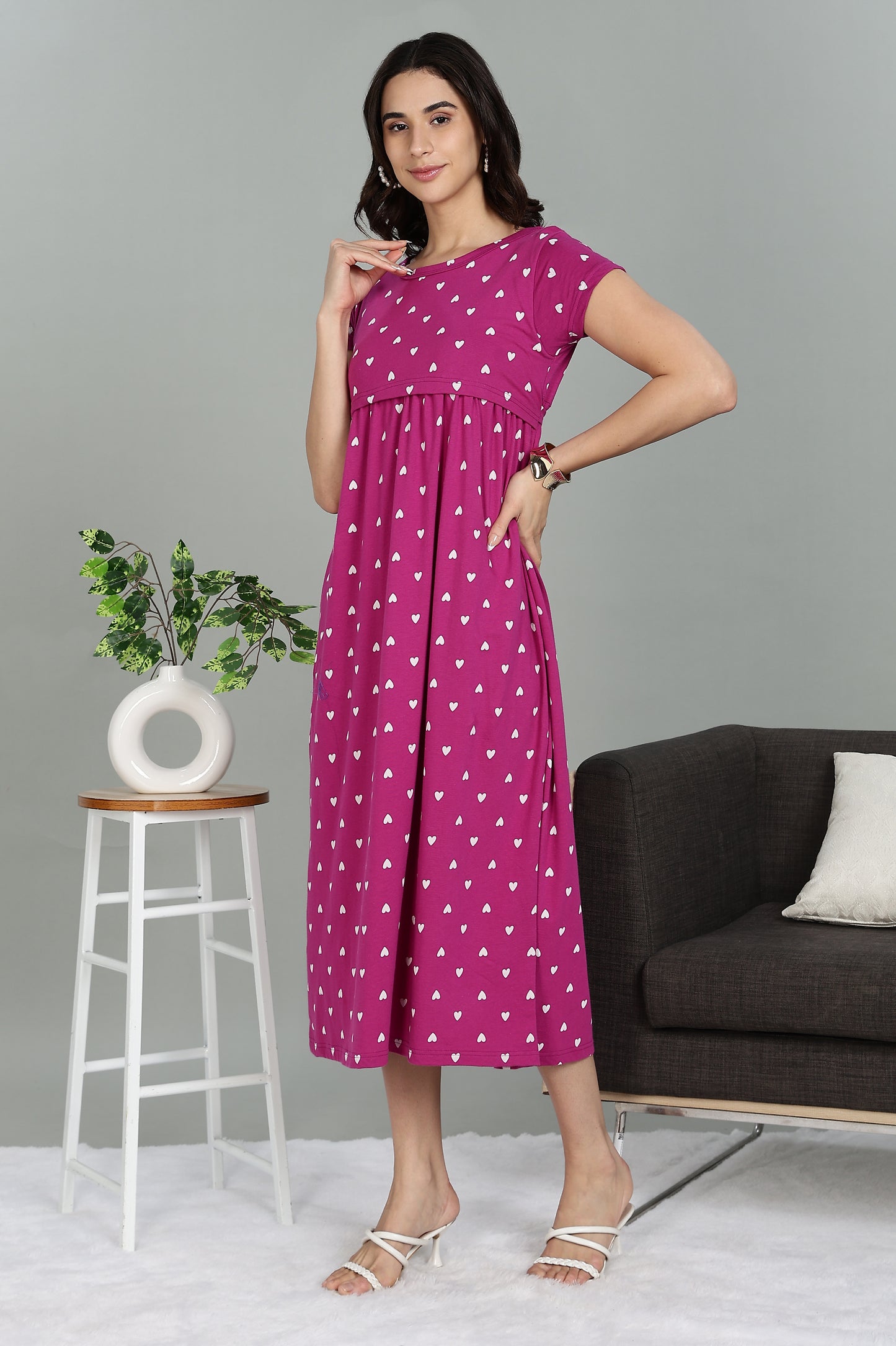 ZIPLESS MATERNITY WEAR | SHORTSLEEVE | RASPBERRY ROMANCE