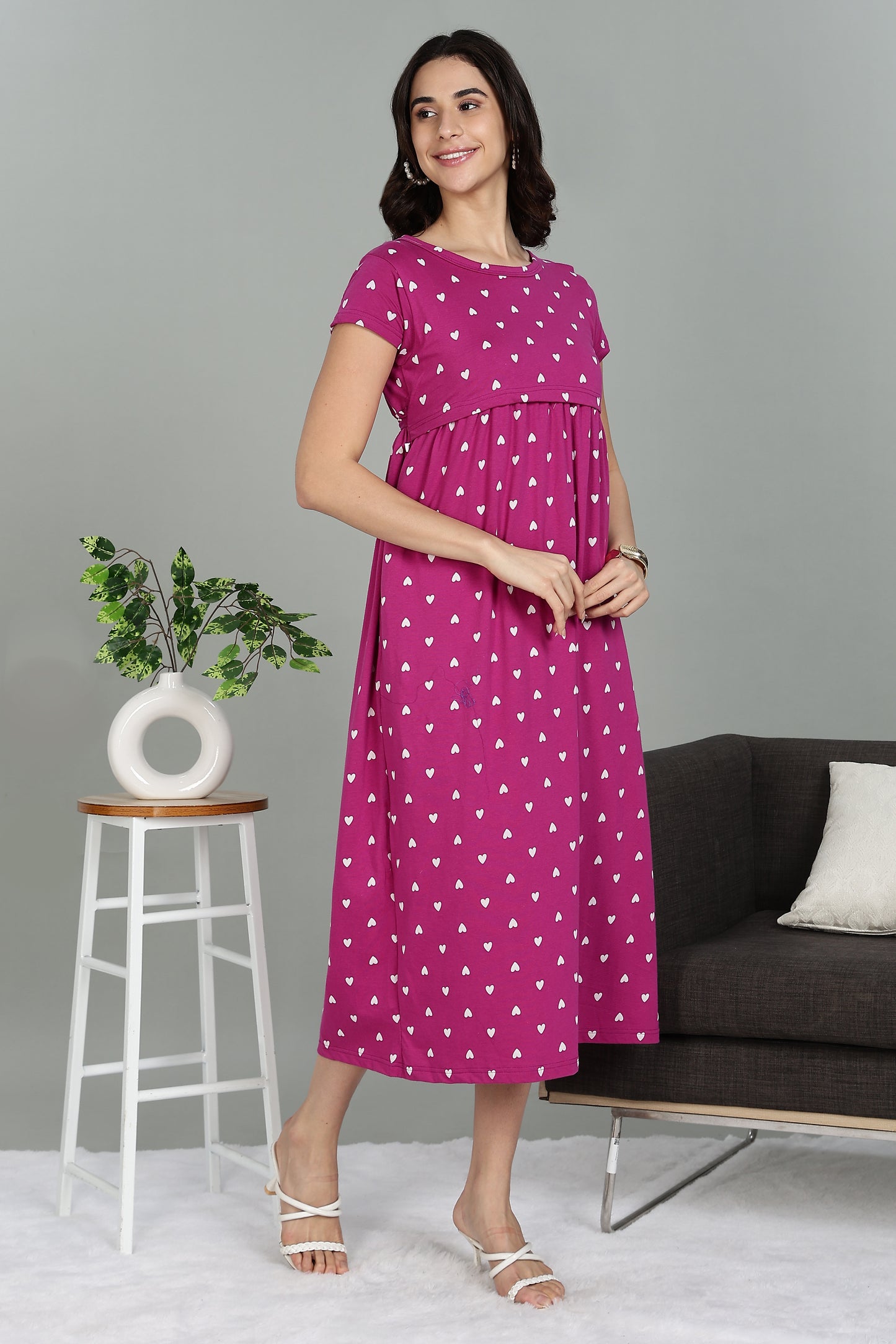 ZIPLESS MATERNITY WEAR | SHORTSLEEVE | RASPBERRY ROMANCE