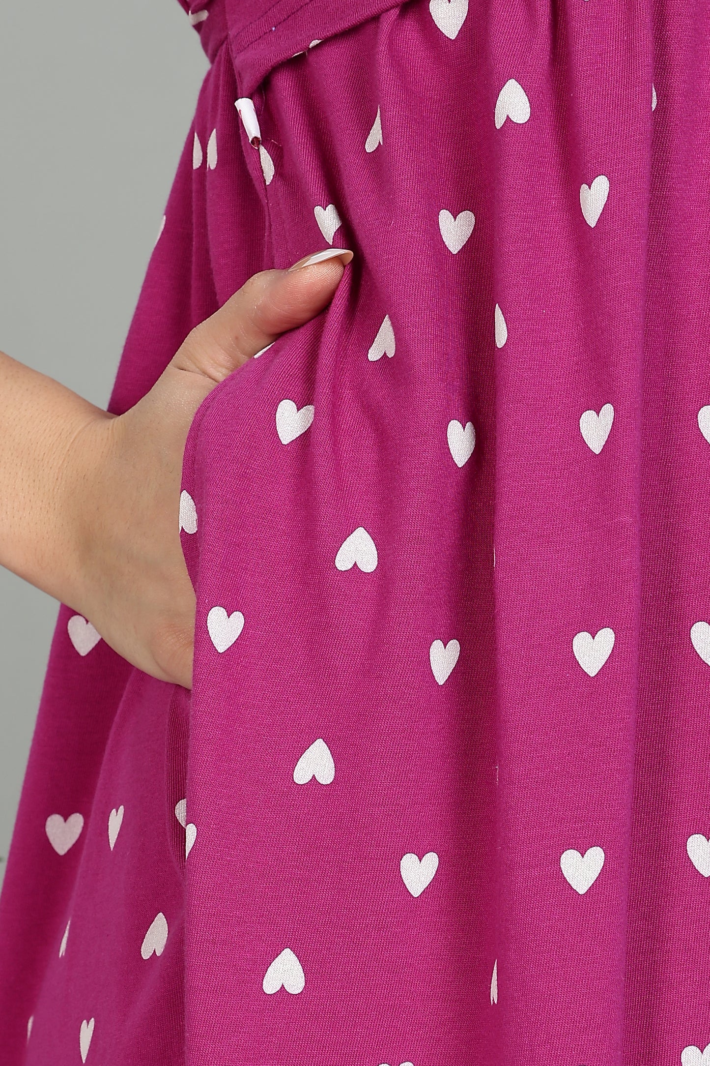 ZIPLESS MATERNITY WEAR | SHORTSLEEVE | RASPBERRY ROMANCE