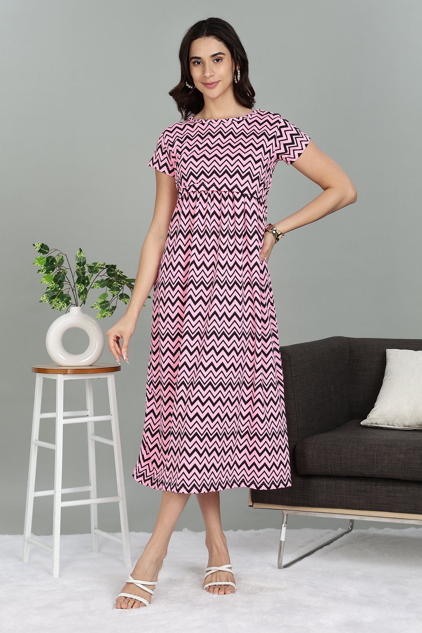ZIPLESS MATERNITY WEAR |SHORTSLEEVE | ZIGZAG ZEAL