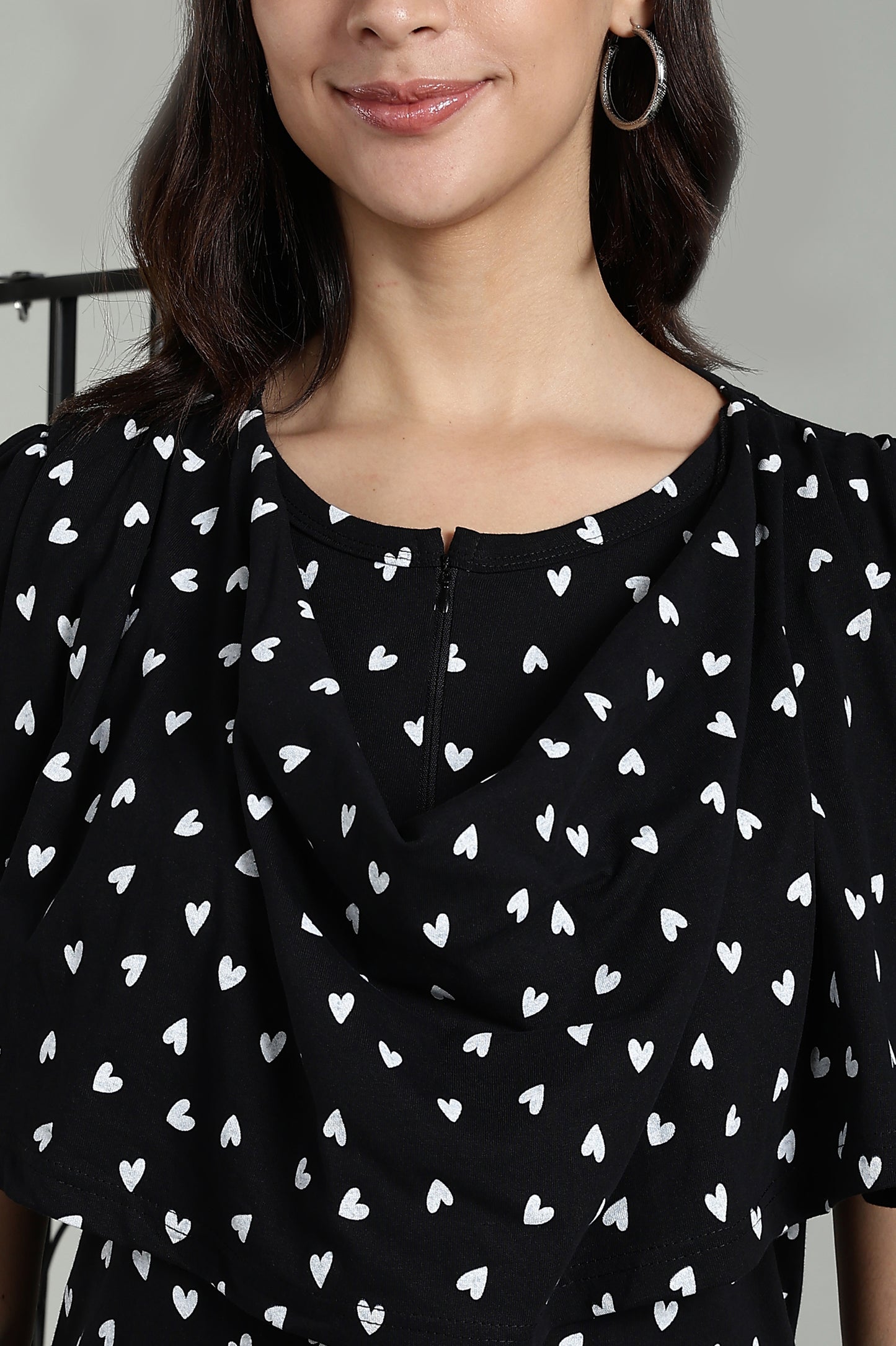 Maternity wear with Shawl - Luxe Starry Romance