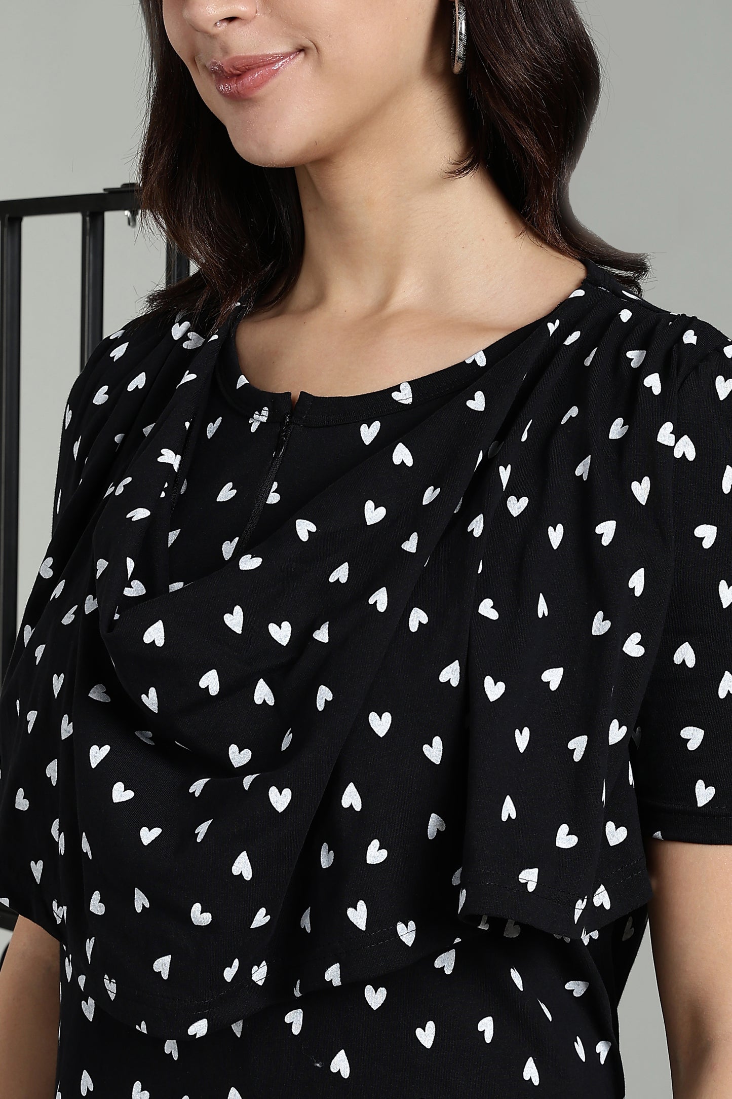 Maternity wear with Shawl - Luxe Starry Romance