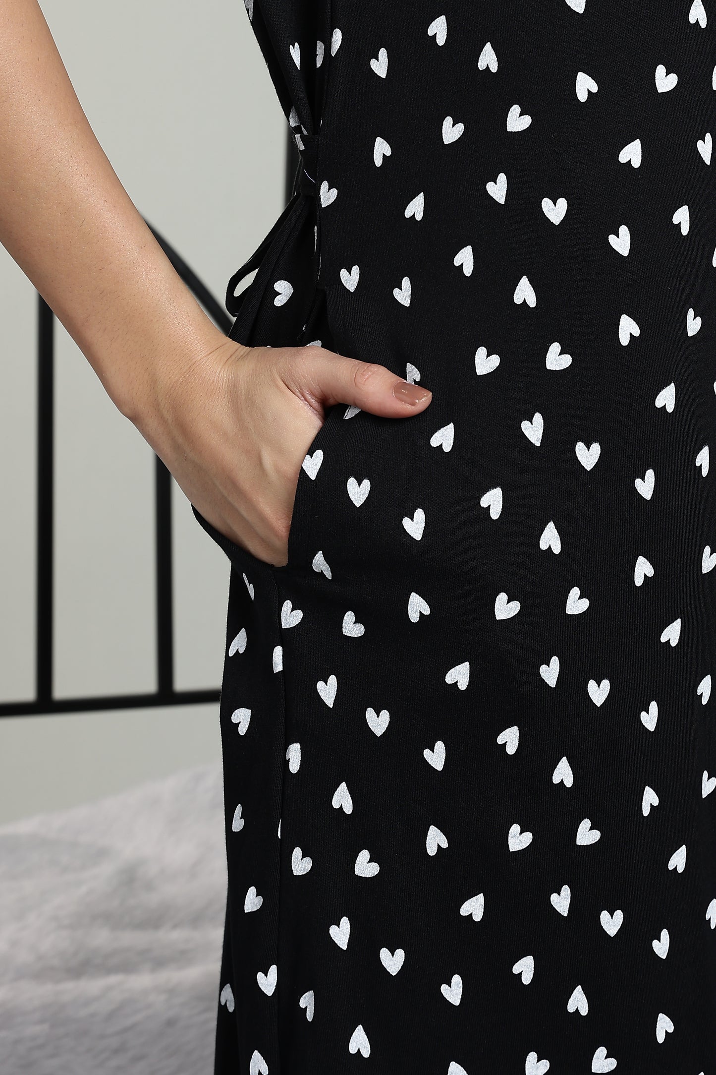 Maternity wear with Shawl - Luxe Starry Romance