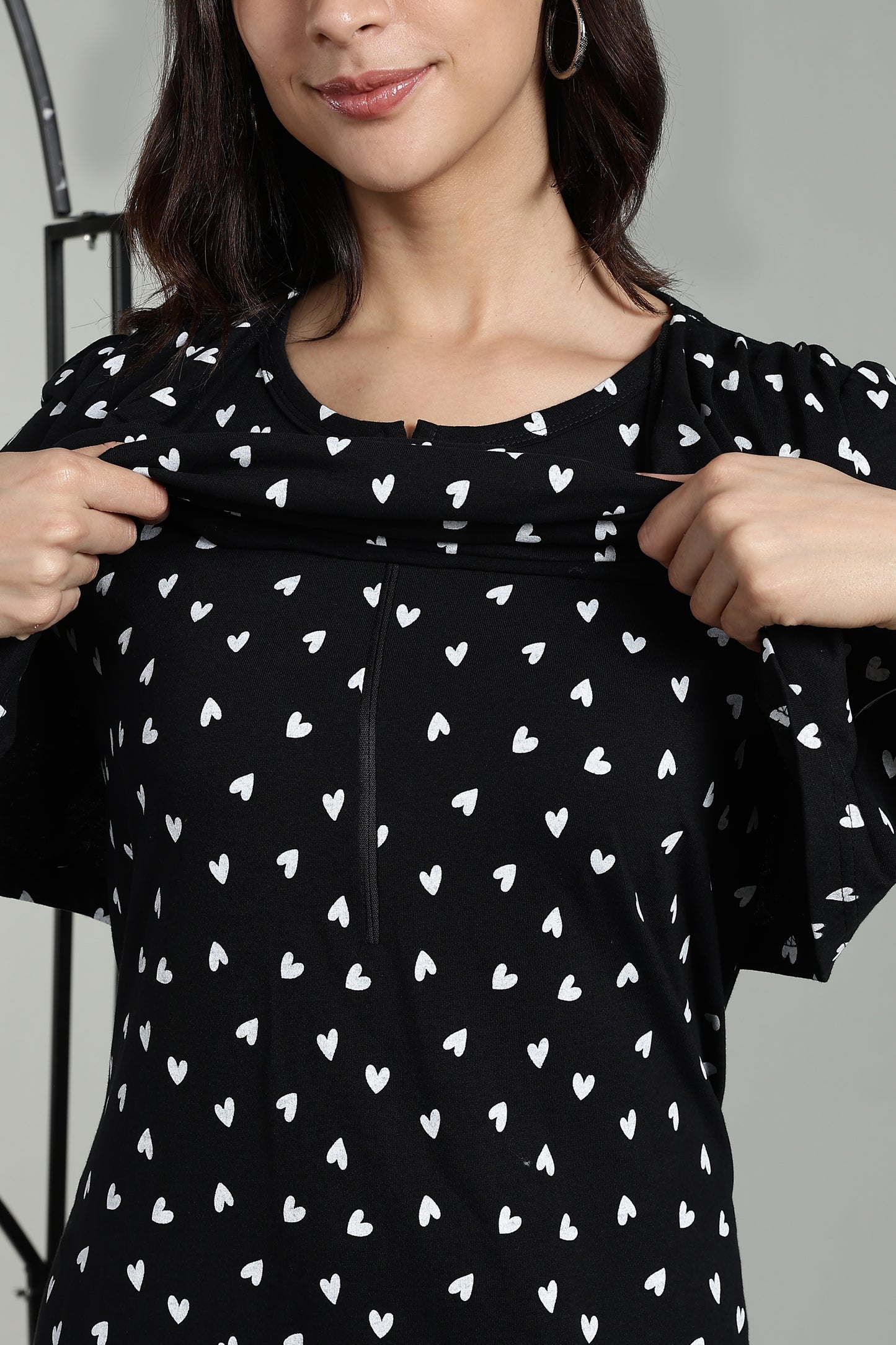 Maternity wear with Shawl - Luxe Starry Romance