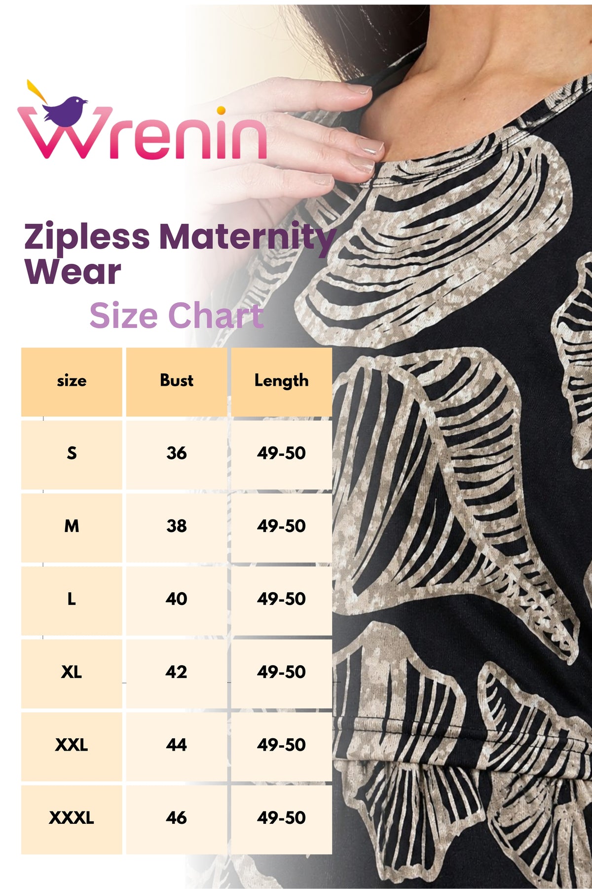 ZIPLESS MATERNITY WEAR | LIGHT WEIGHT KNITTED COTTON | CLOUD SOFT | NOIR