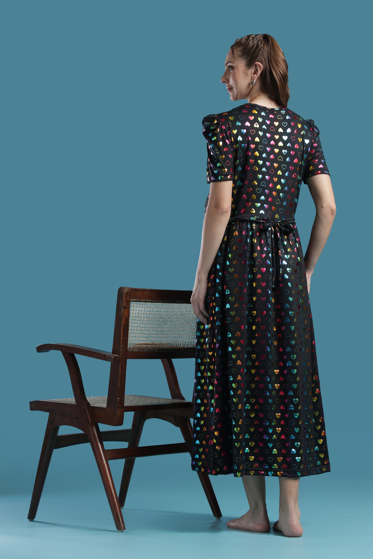 ZIPLESS MATERNITY WEAR | PUFFSLEEVE | SPUN | HEART SPARKLE