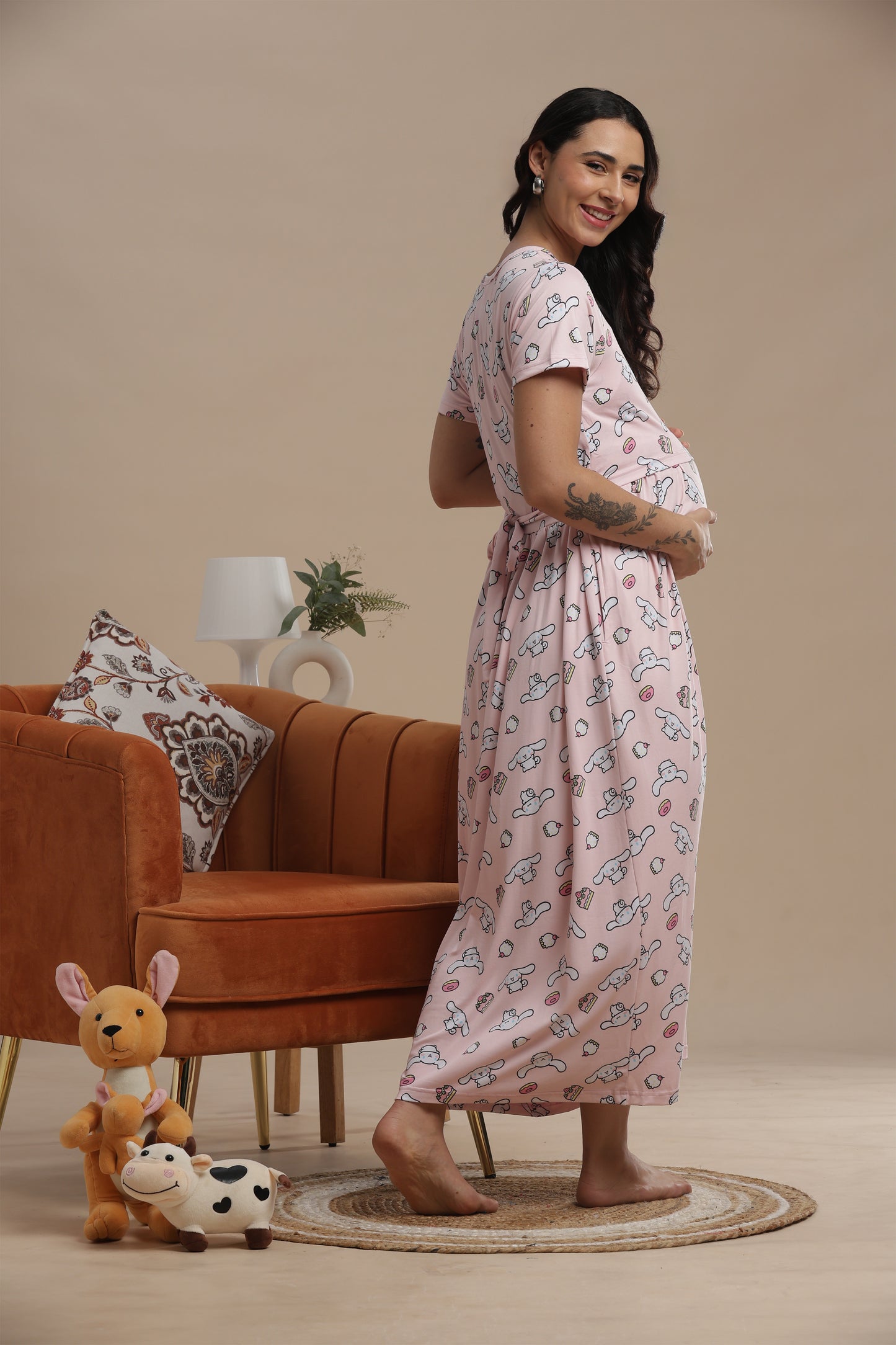 ZIPLESS MATERNITY WEAR | PUFF SLEEVE | SPUN COTTON| SUGARCLOUD MAMA