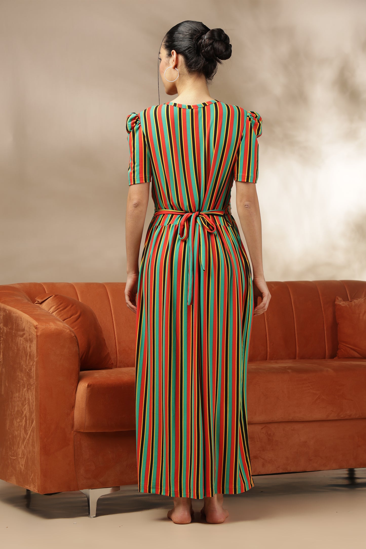 ZIPLESS MATERNITY WEAR | PUFFSLEEVE | SPUN | JOY STRIPES