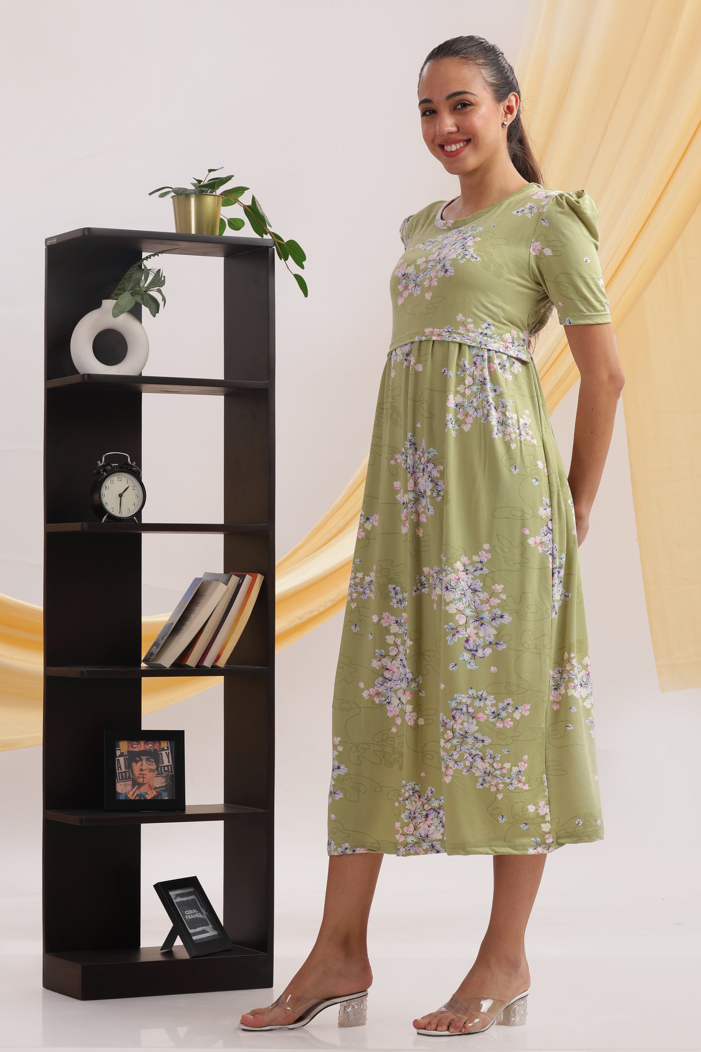 ZIPLESS MATERNITY WEAR | PUFFSLEEVE | MAMA'S MEADOW FLOW