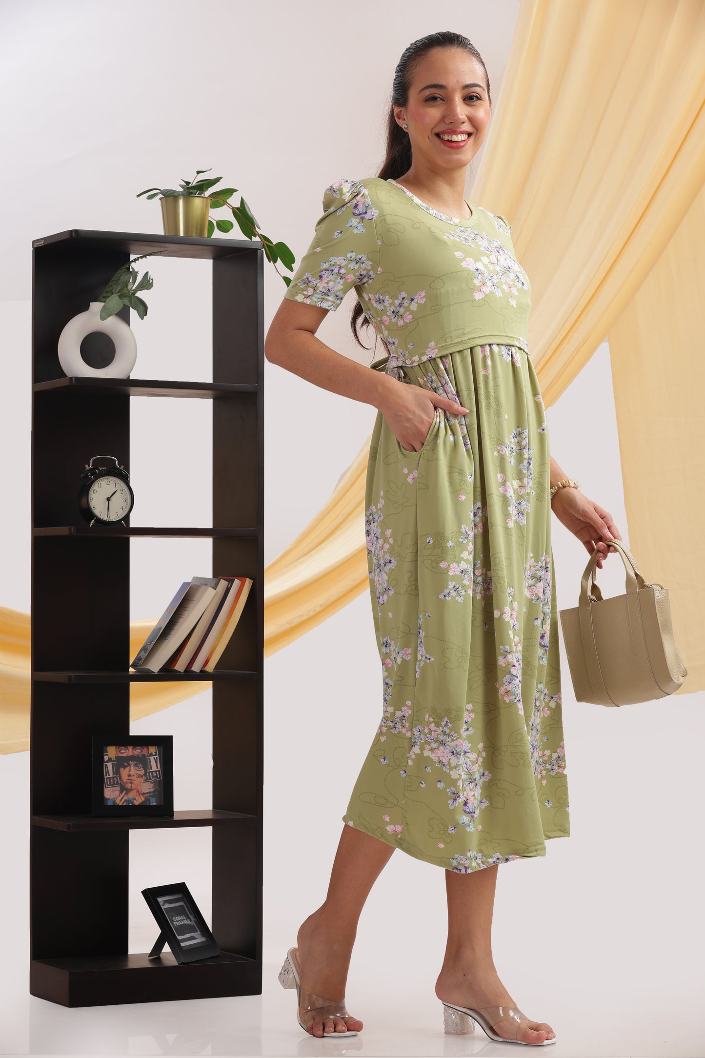 ZIPLESS MATERNITY WEAR | PUFFSLEEVE | MAMA'S MEADOW FLOW