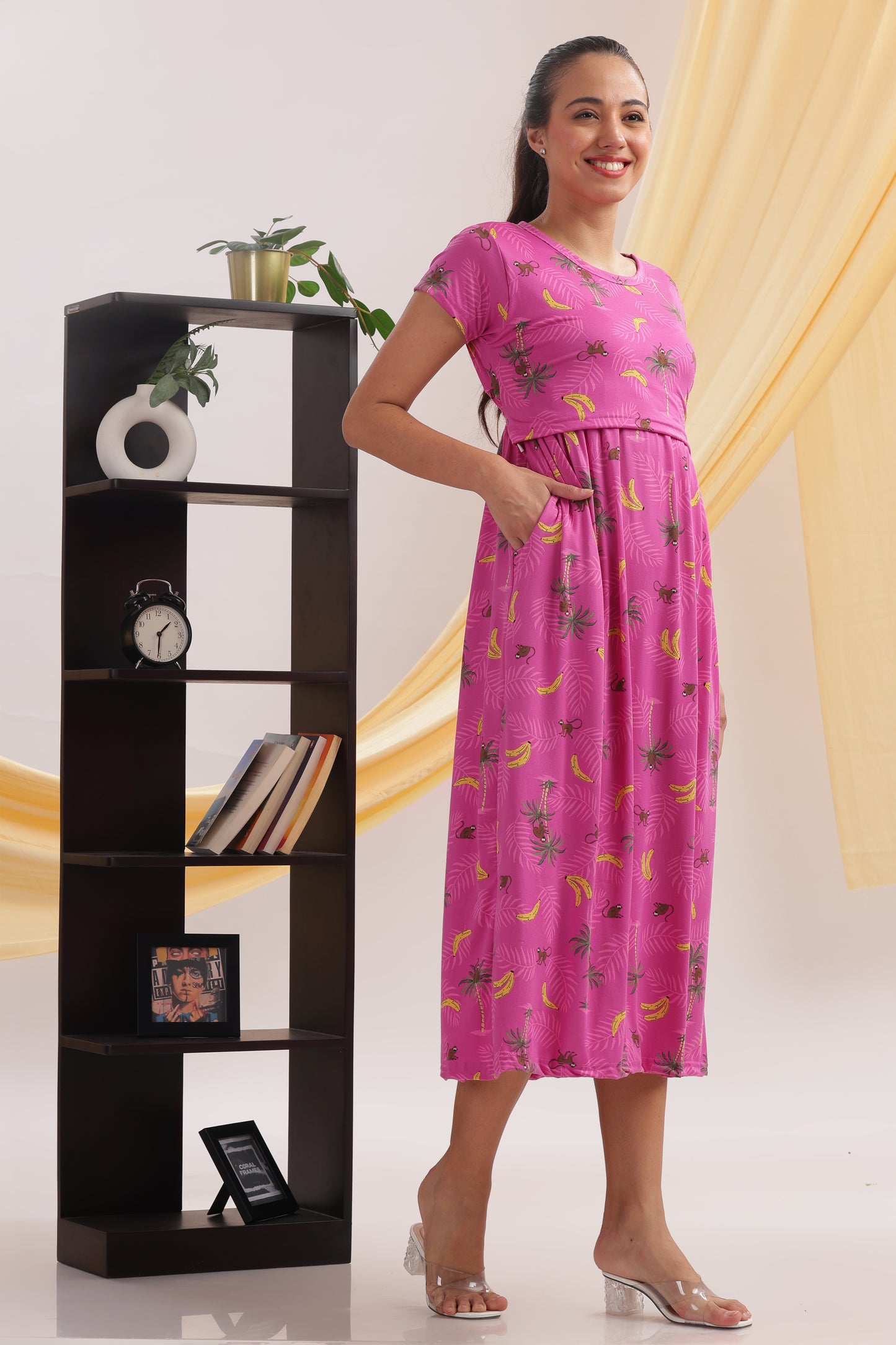 ZIPLESS MATERNITY WEAR | SHORTSLEEVE | FUCHSIA FUN-DAY