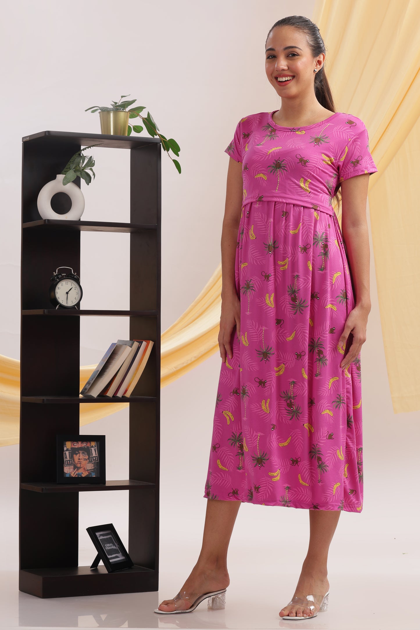 ZIPLESS MATERNITY WEAR | SHORTSLEEVE | FUCHSIA FUN-DAY