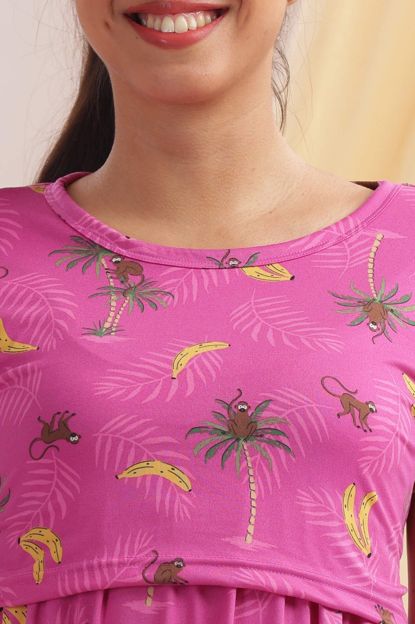 ZIPLESS MATERNITY WEAR | SHORTSLEEVE | FUCHSIA FUN-DAY