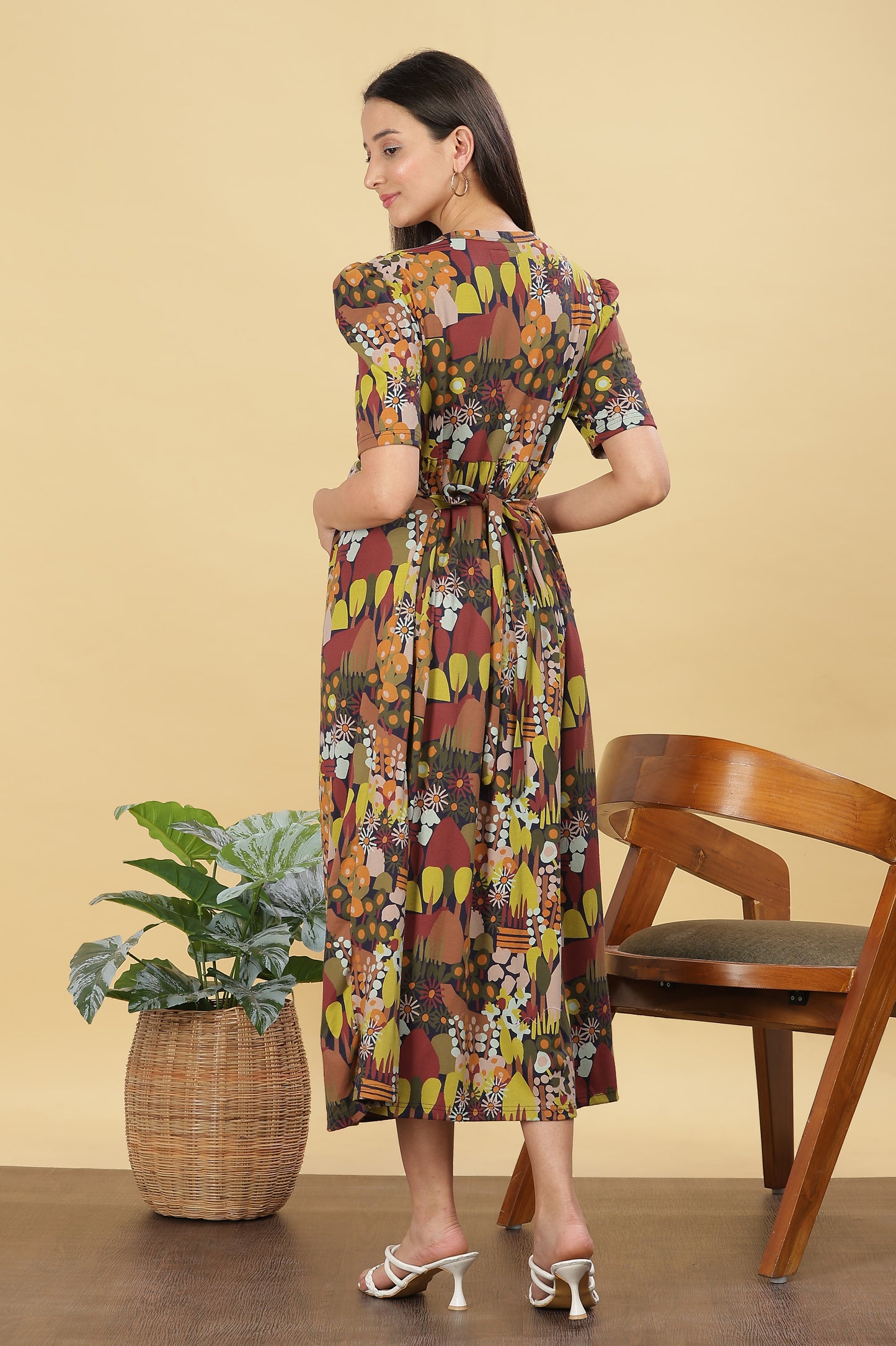 ZIPLESS MATERNITY WEAR PUFFSLEEVE - WOODLAND WHISPER
