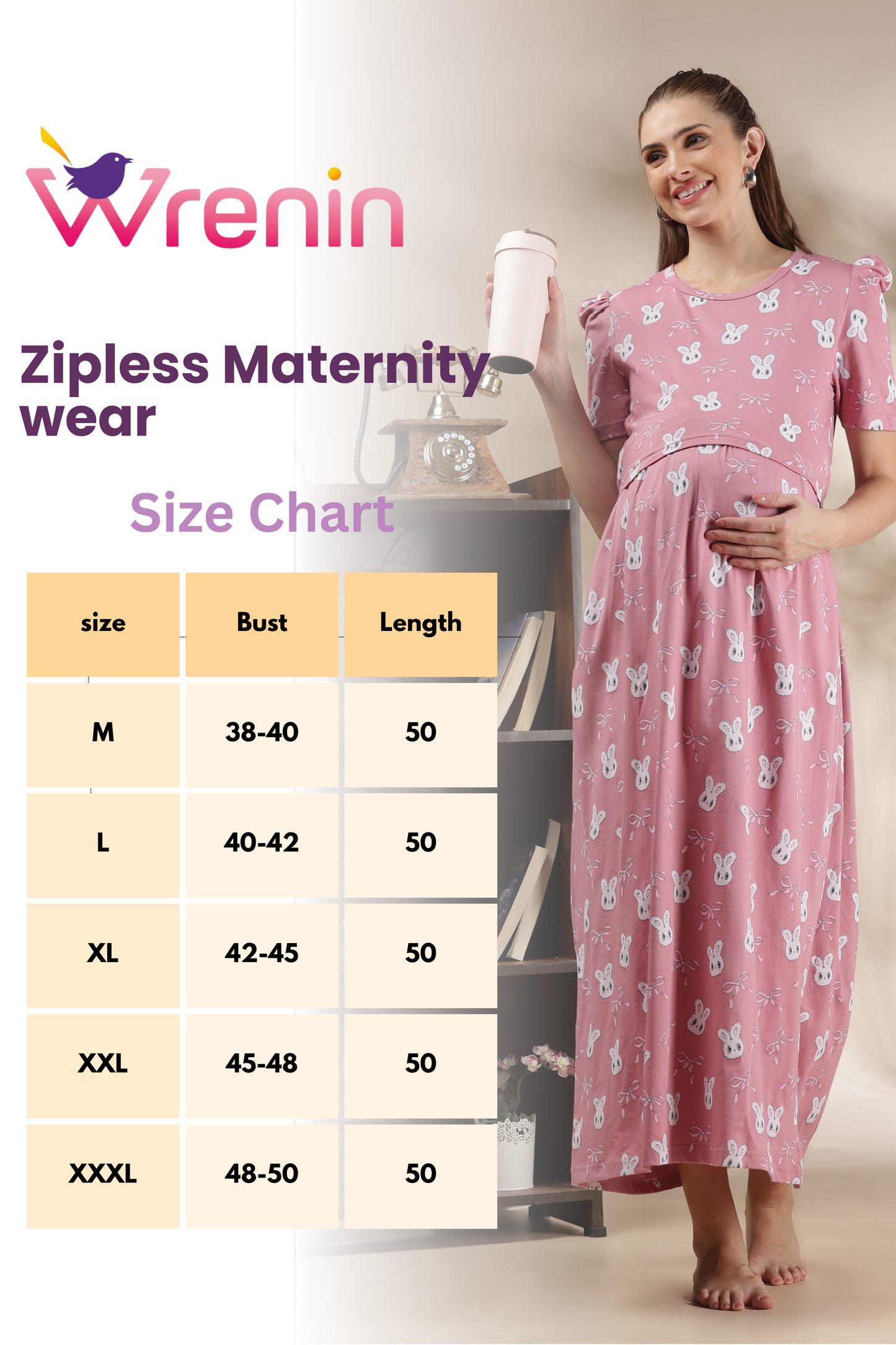 ZIPLESS MATERNITY WEAR | PUFFSLEEVE | MAMA BUNNY BLISS