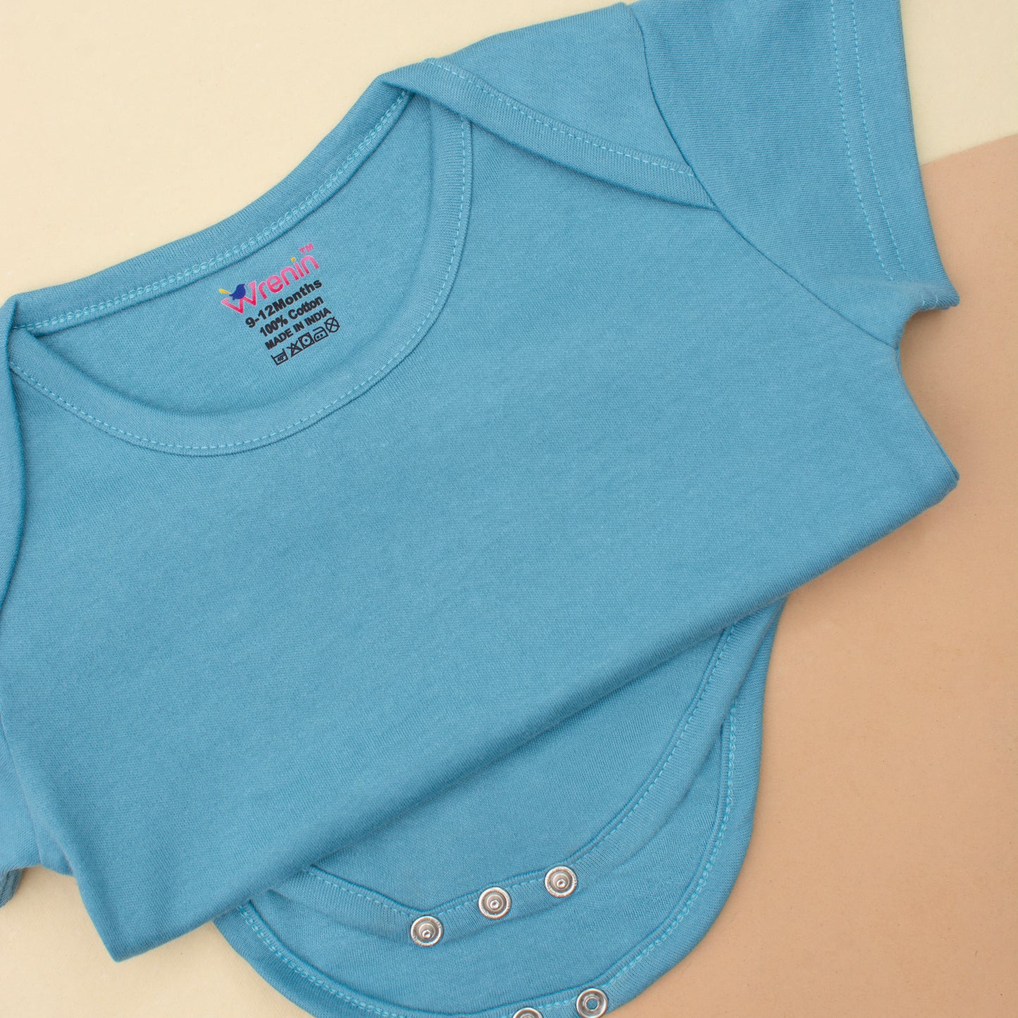 Romper Half Sleeve Plain - Turquoise Treat