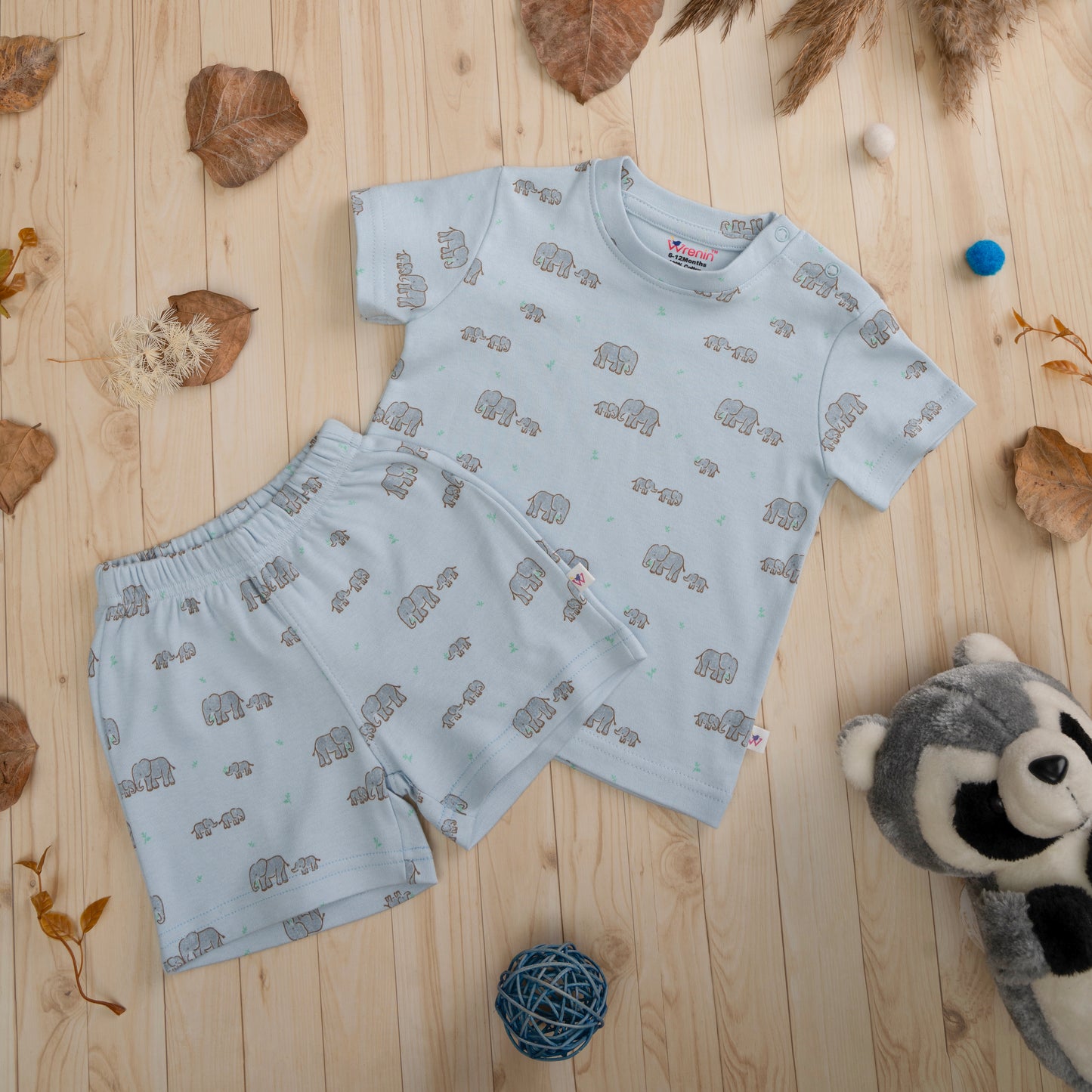 Blue Safari Charm - Coord Set shorts