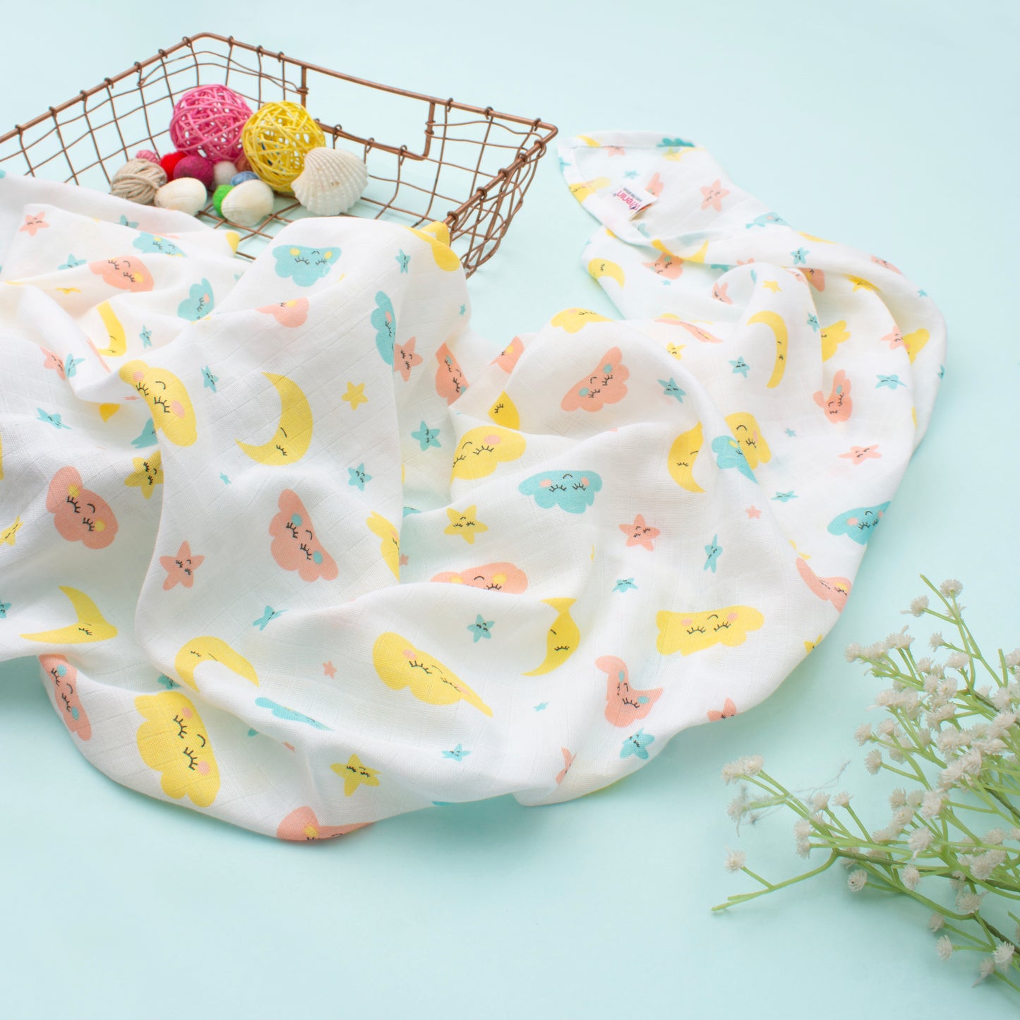 MUSLIN-BATH-TOWEL-TWINKLE TIDES