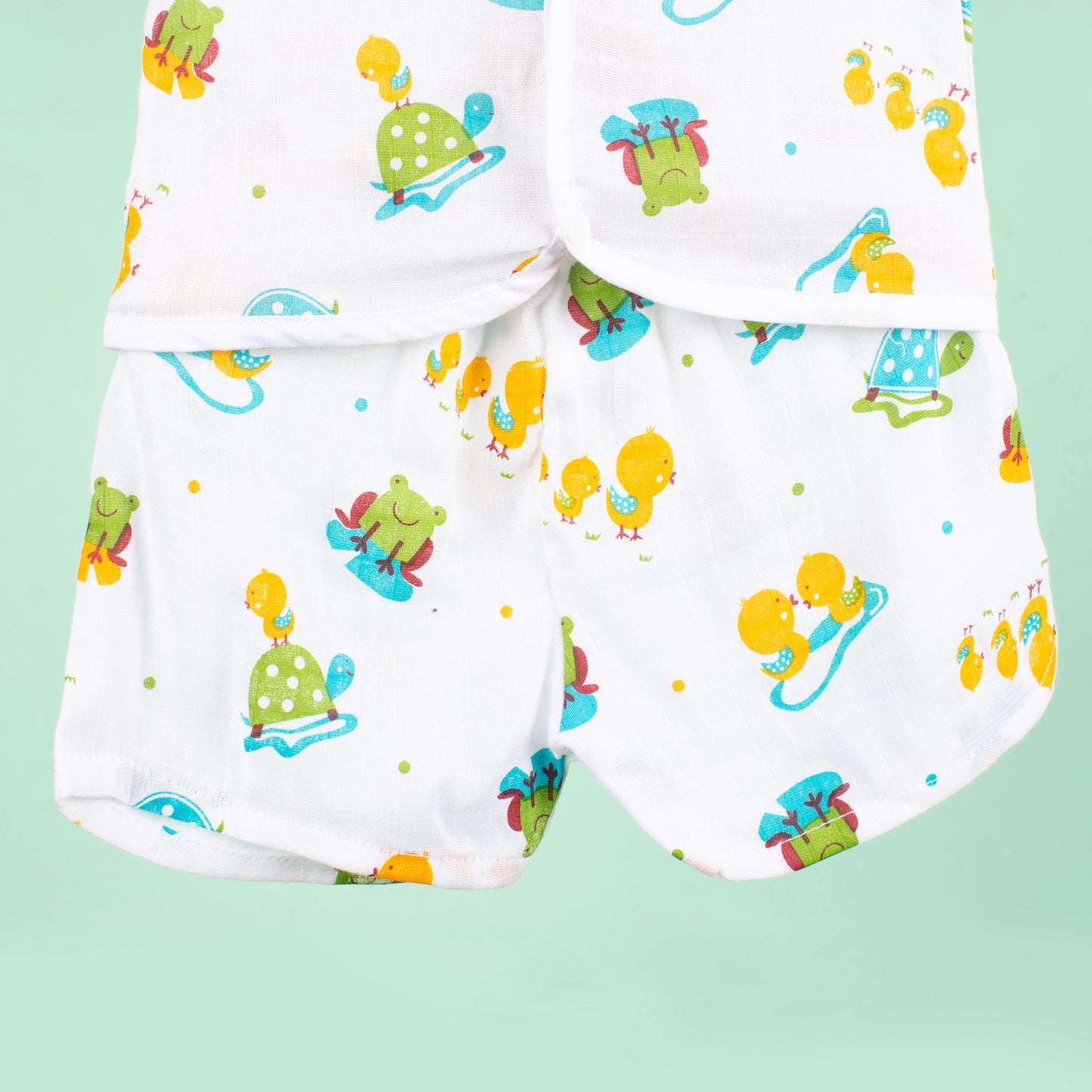 BAMBOO + ORGANIC - MUSLIN - HALF SLEEVE SHORTS SET - HOP & SPLASH