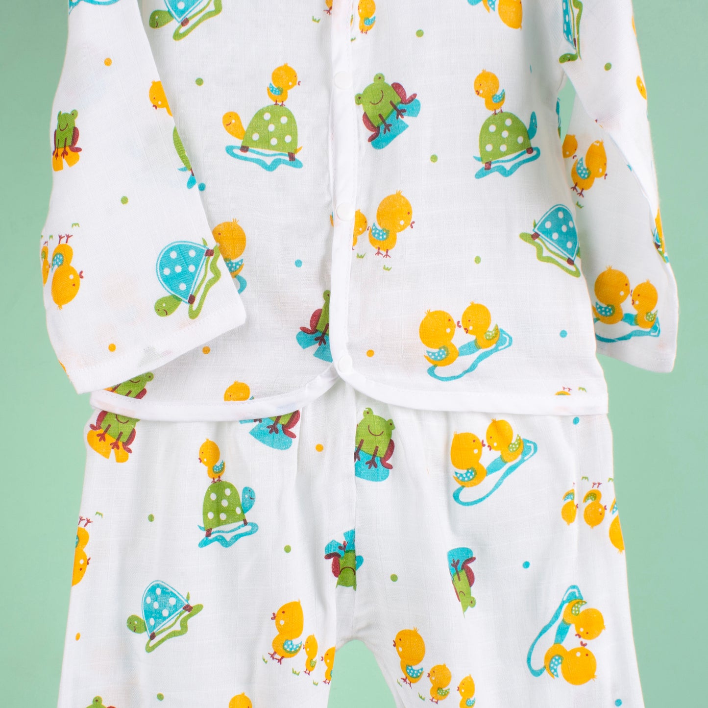 BAMBOO + ORGANIC - MUSLIN - FULL SLEEVE PANT SET - HOP & SPLASH