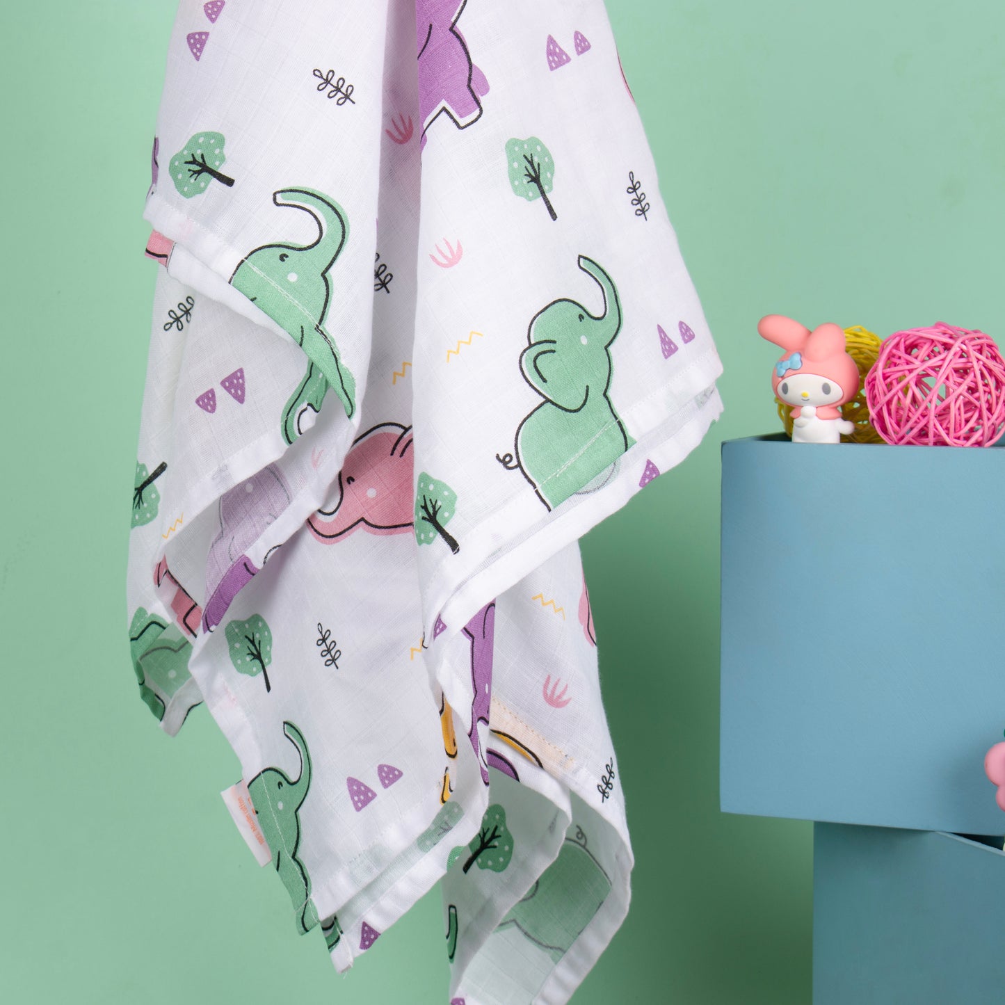 Muslin SWADDLE - Happy Tuskers