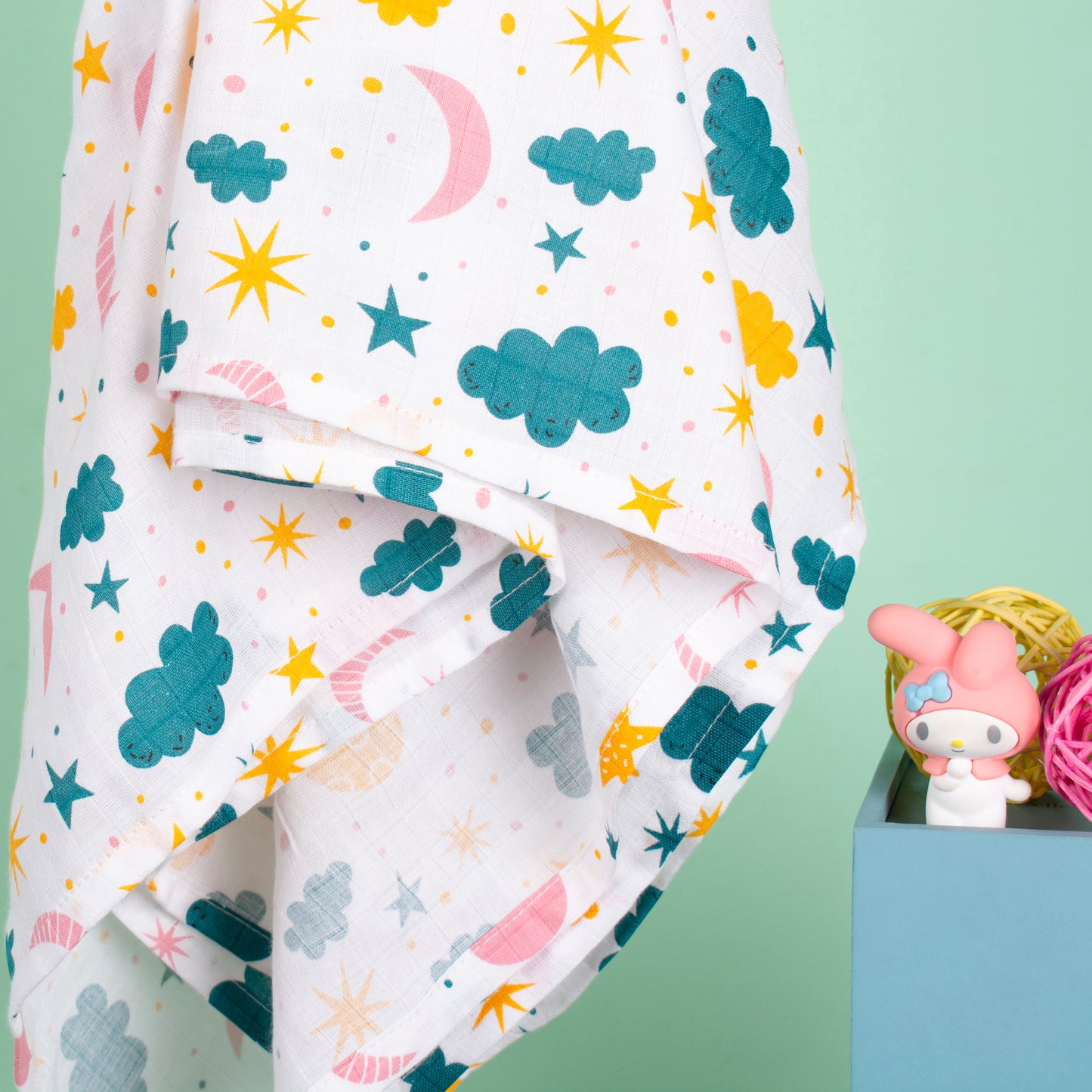BAMBOO+ORGANIC-MUSLIN-SWADDLE-CLOUDY TWILIGHT