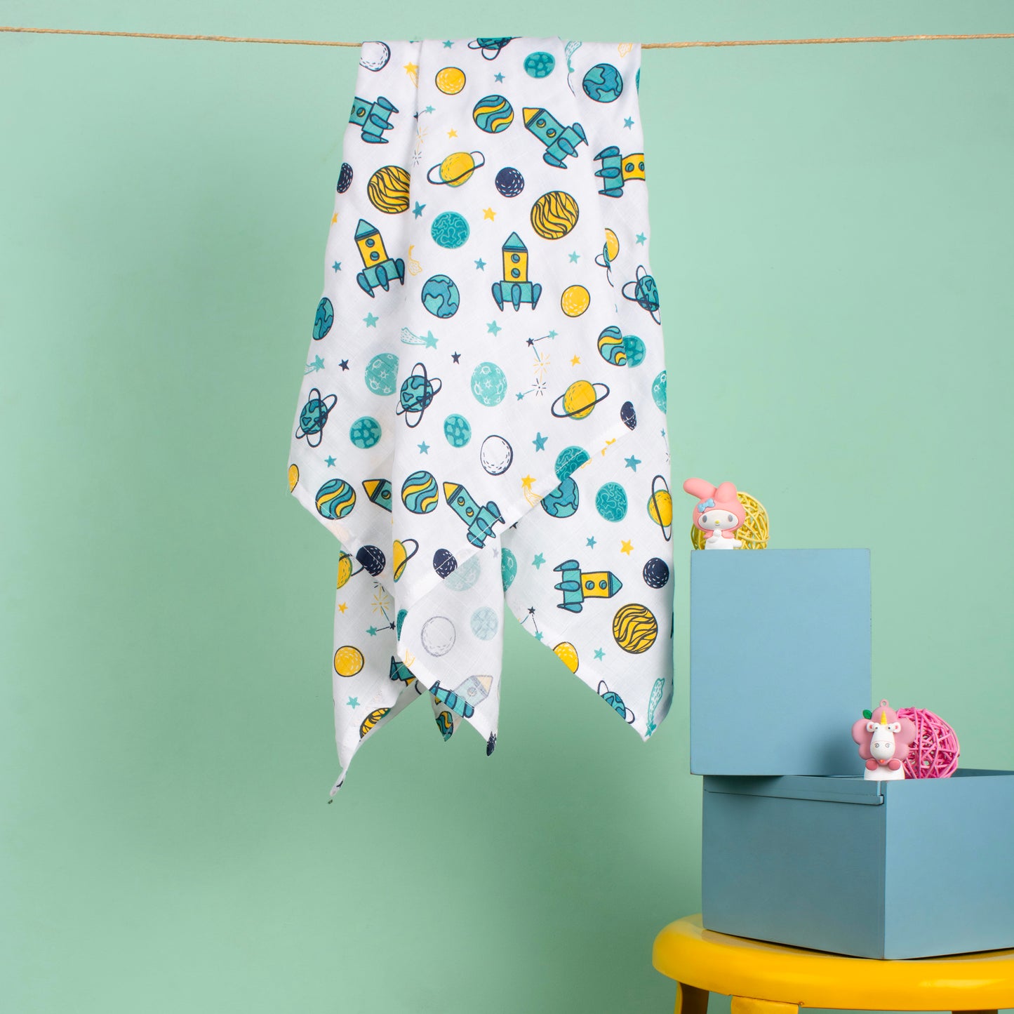 BAMBOO+ORGANIC-MUSLIN-SWADDLE-SPACE CADET