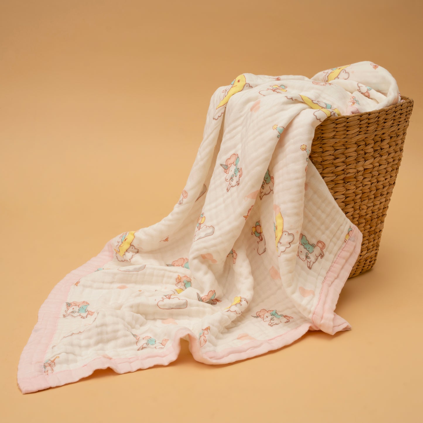 CRINKLE BLANKET | 6 LAYERS | ORGANIC MUSLIN | CLOUDLAND PONIES