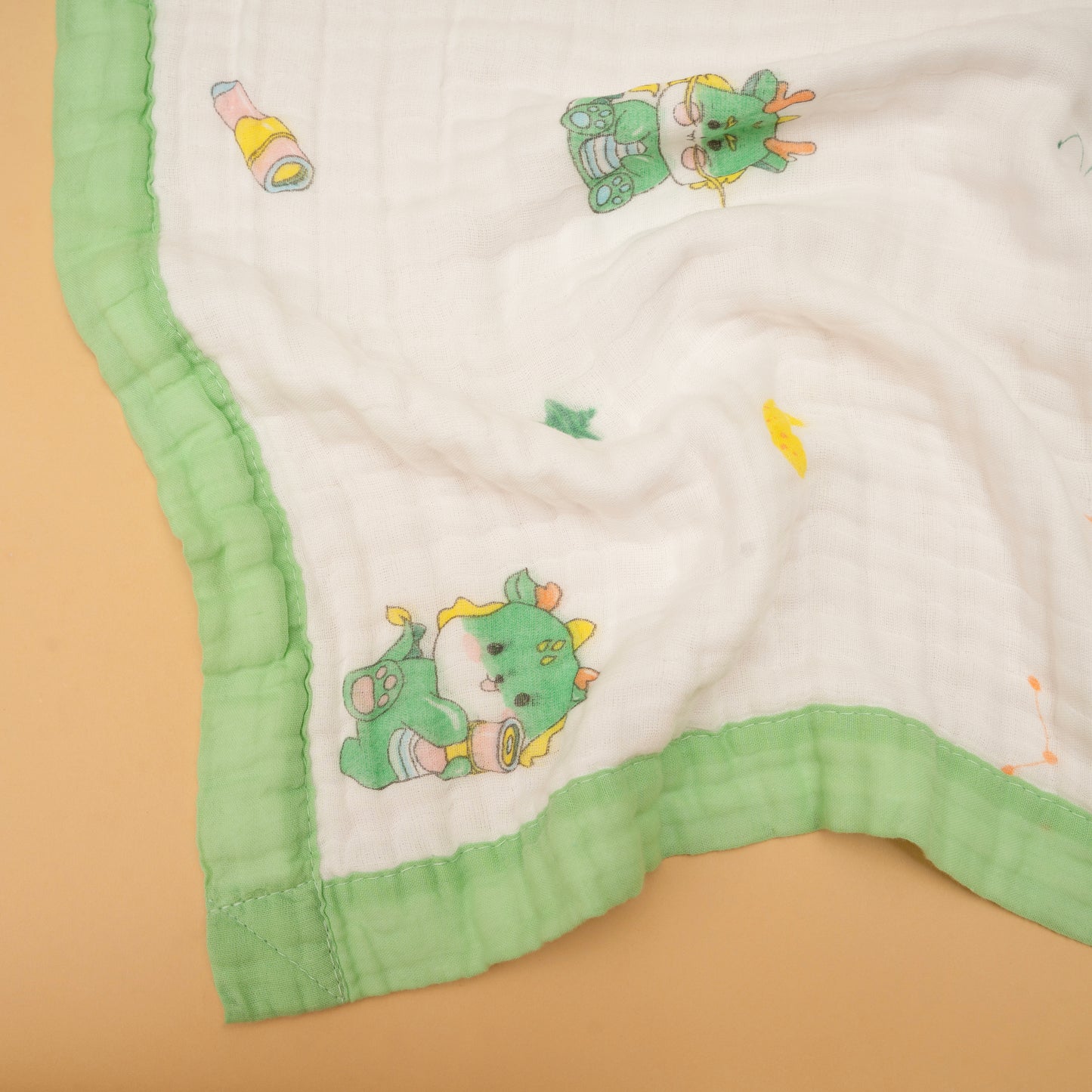CRINKLE BLANKET | 6 LAYERS | ORGANIC MUSLIN | PALM PARTY
