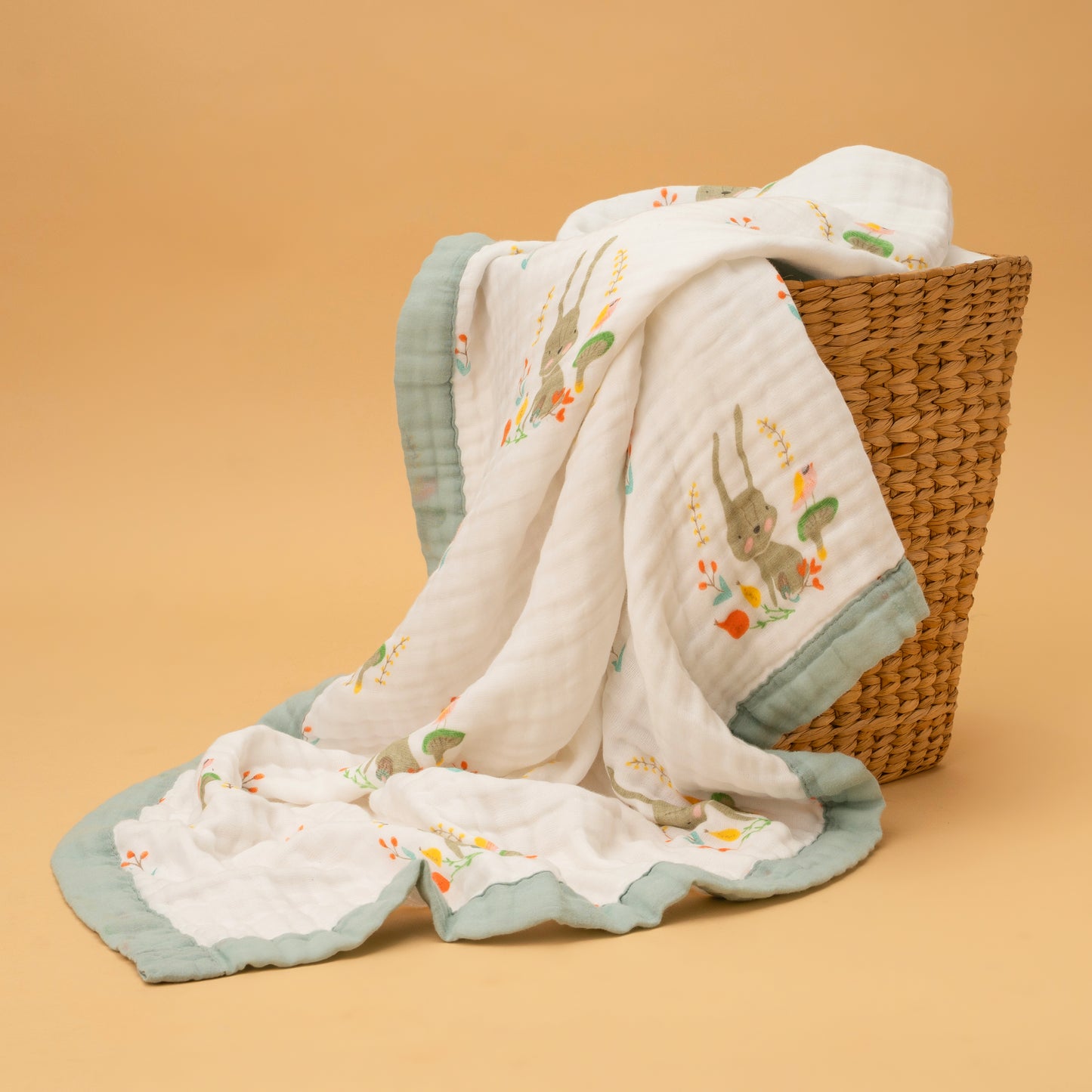 CRINKLE BLANKET | 6 LAYERS | ORGANIC MUSLIN | SPROUT & SNUGGLE