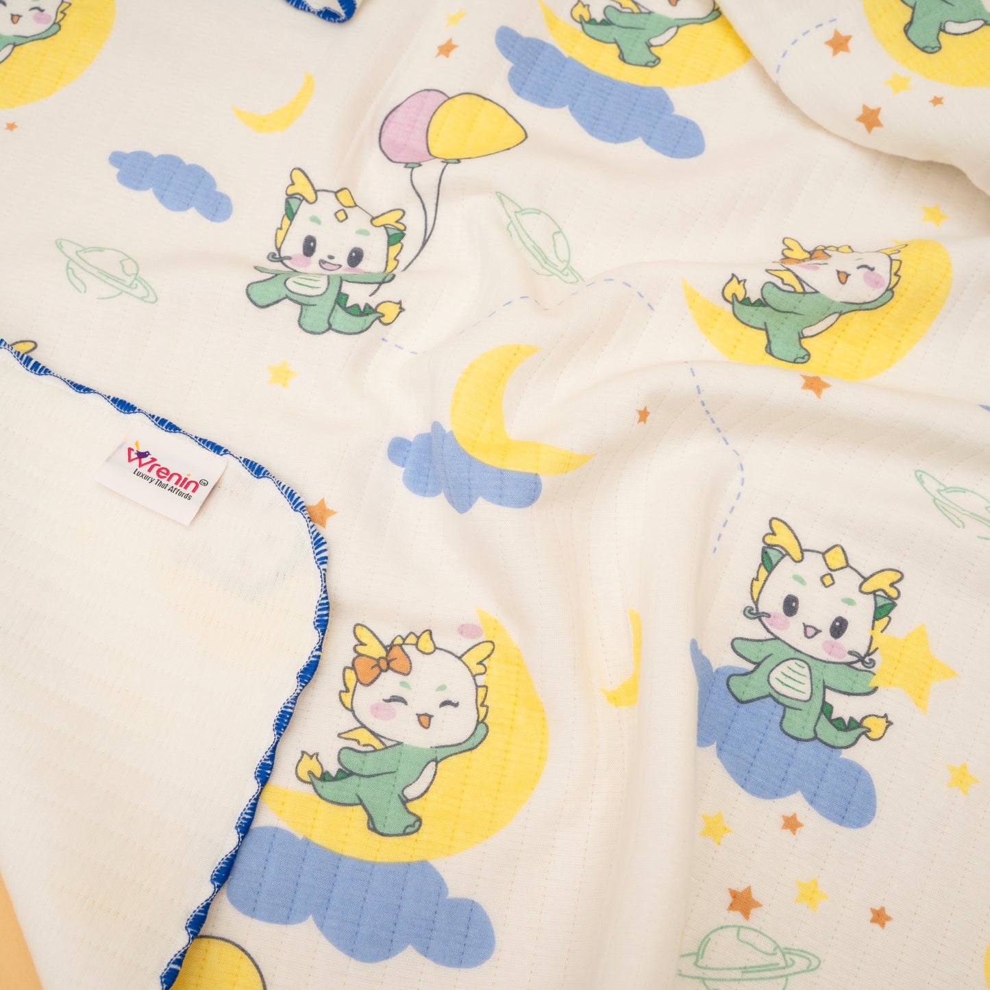 LUXE BLANKET | COTTON |FEATHER LIGHT| TWINKLE DRAGON