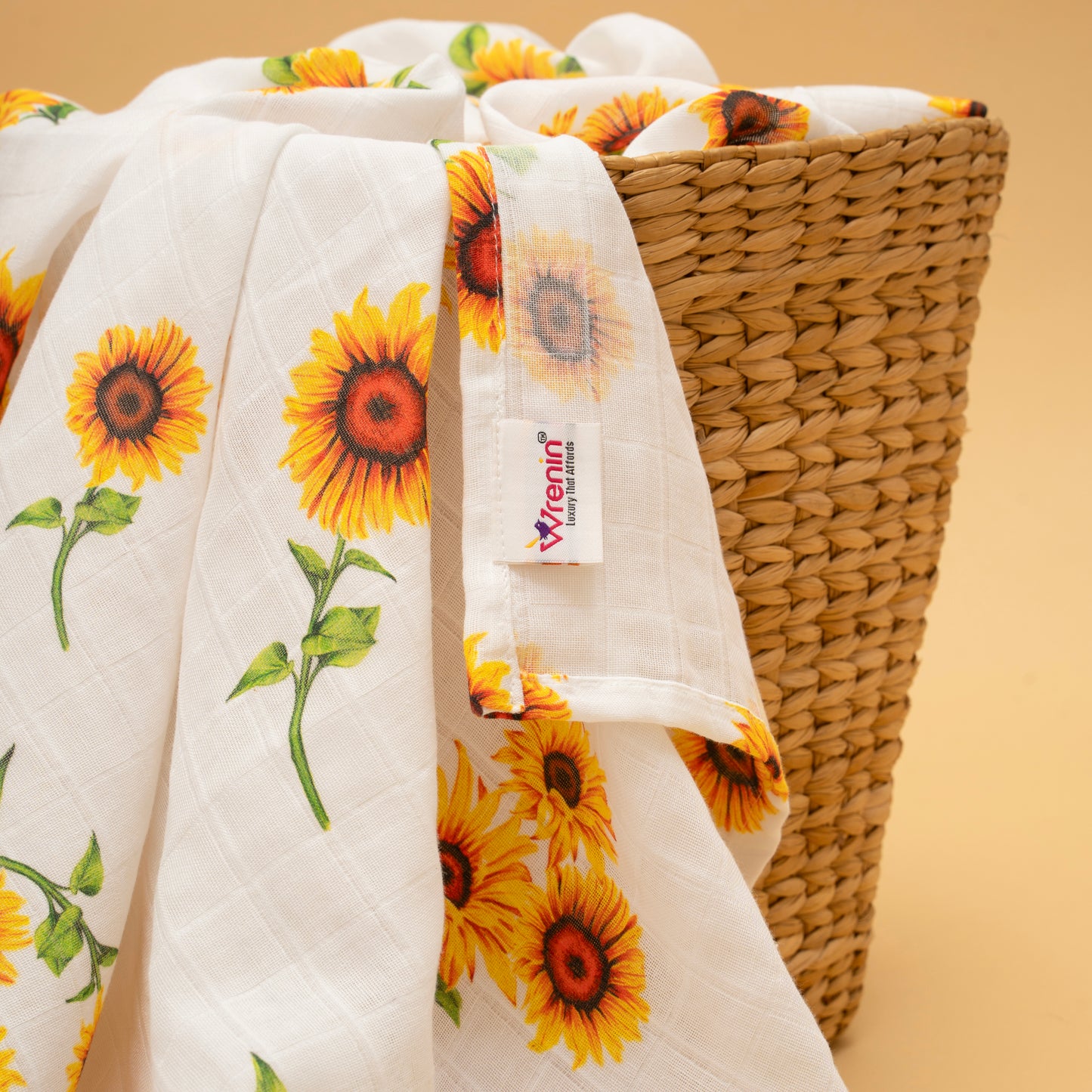 SWADDLES | ORGANIC MUSLIN | 120*100| XL | SUMMER SOLSTIC