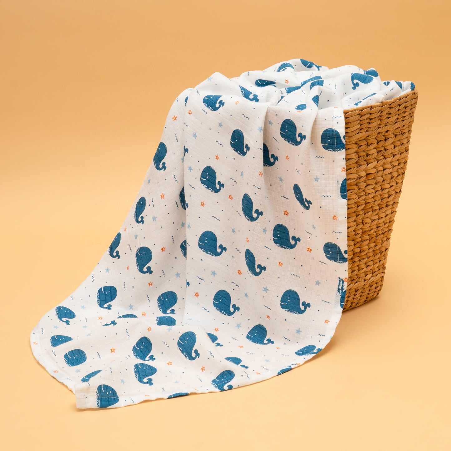 BATH TOWEL | ORGANIC MUSLIN |GOTS CERTIFIED | 75*140 CM | OCEAN MAJESTY