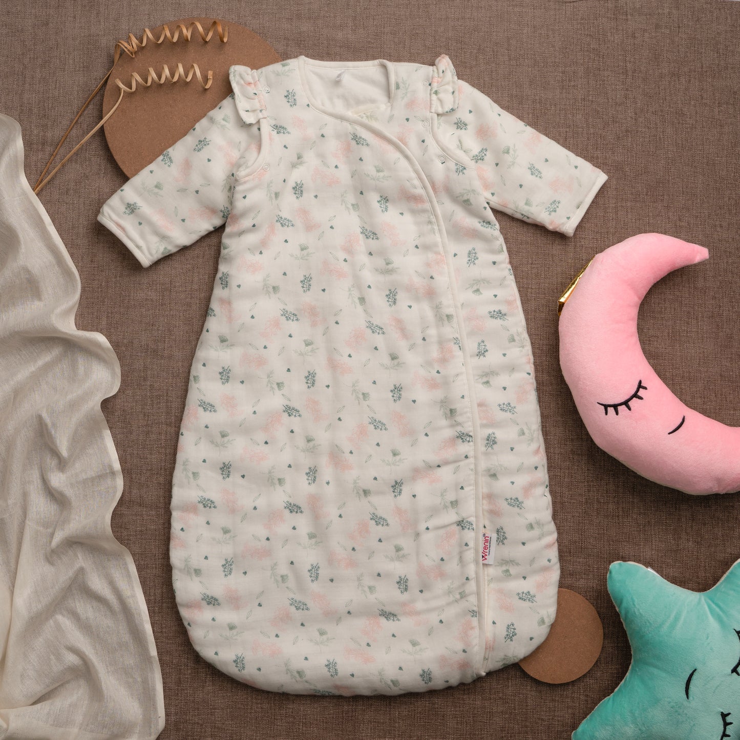 SLEEP SACK | 100% ORGANIC MUSLIN COTTON | 2.5 TOG RATING | DREAMY MEADOW