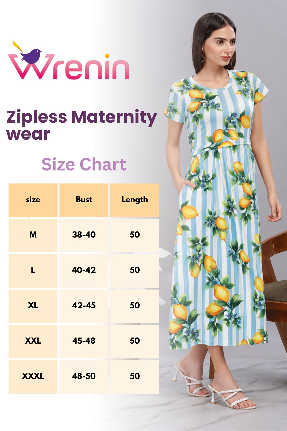 ZIPLESS MATERNITY WEAR | SPUN COTTON | BUTTERY SOFT | LEMONADE