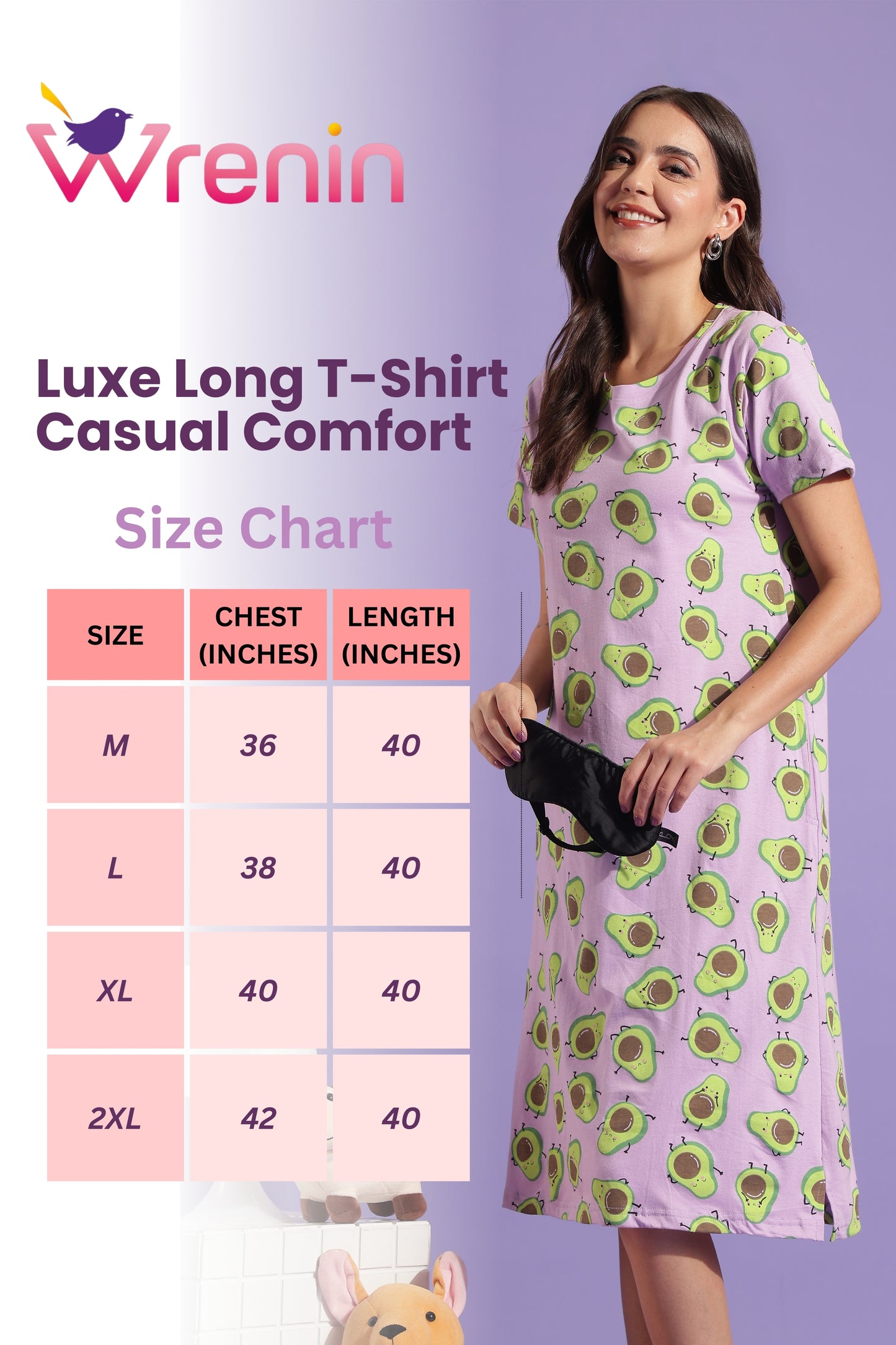 Luxe Long T-Shirt - Casual Comfort - Avella
