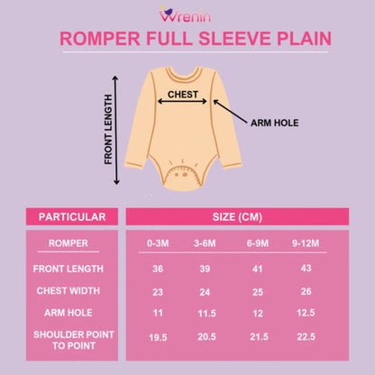 Romper Full Sleeve Plain - Gray Cloud Charm