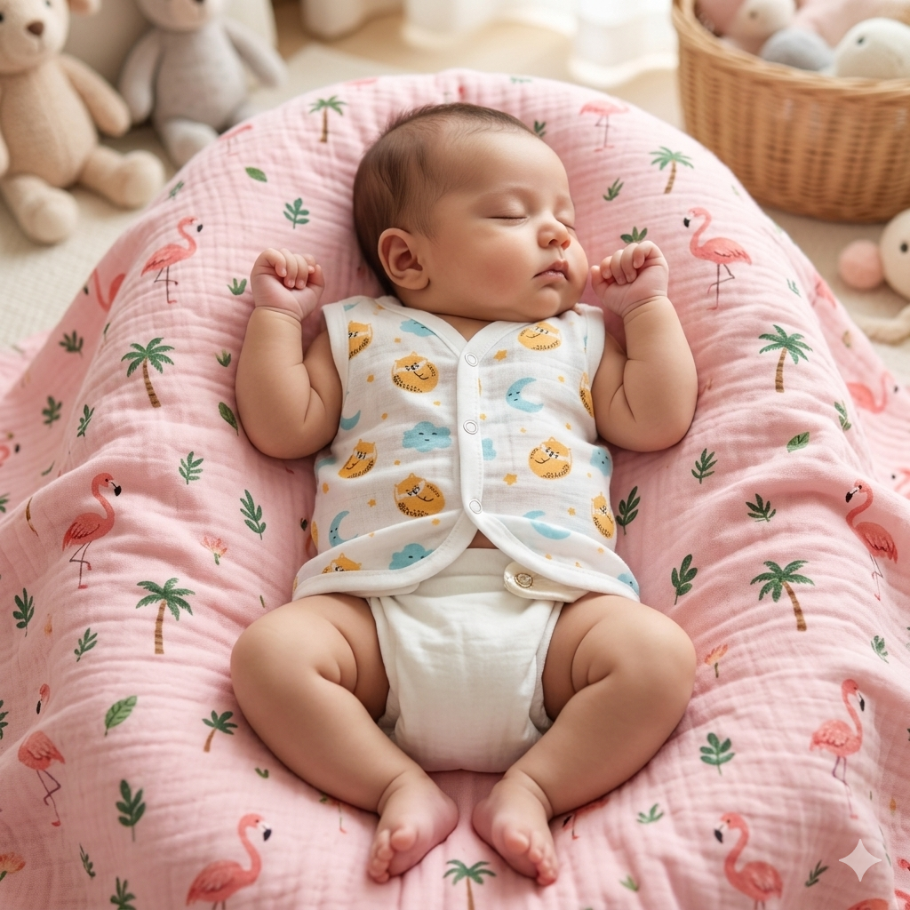 MUSLIN JABLA BUTTON