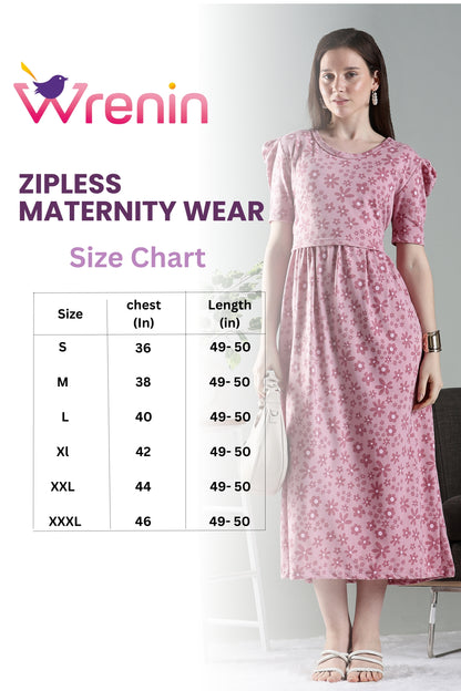 ZIPLESS MATERNITY WEAR | PUFF SLEEVE | GENTLE GRACE