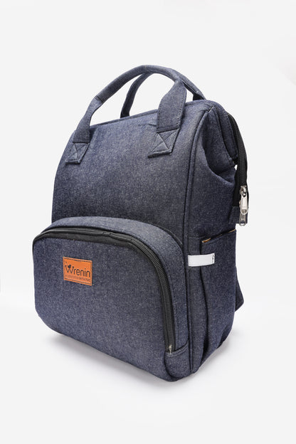 Cotton Maternity Diaper Backpack for Mom's -Urban Denim