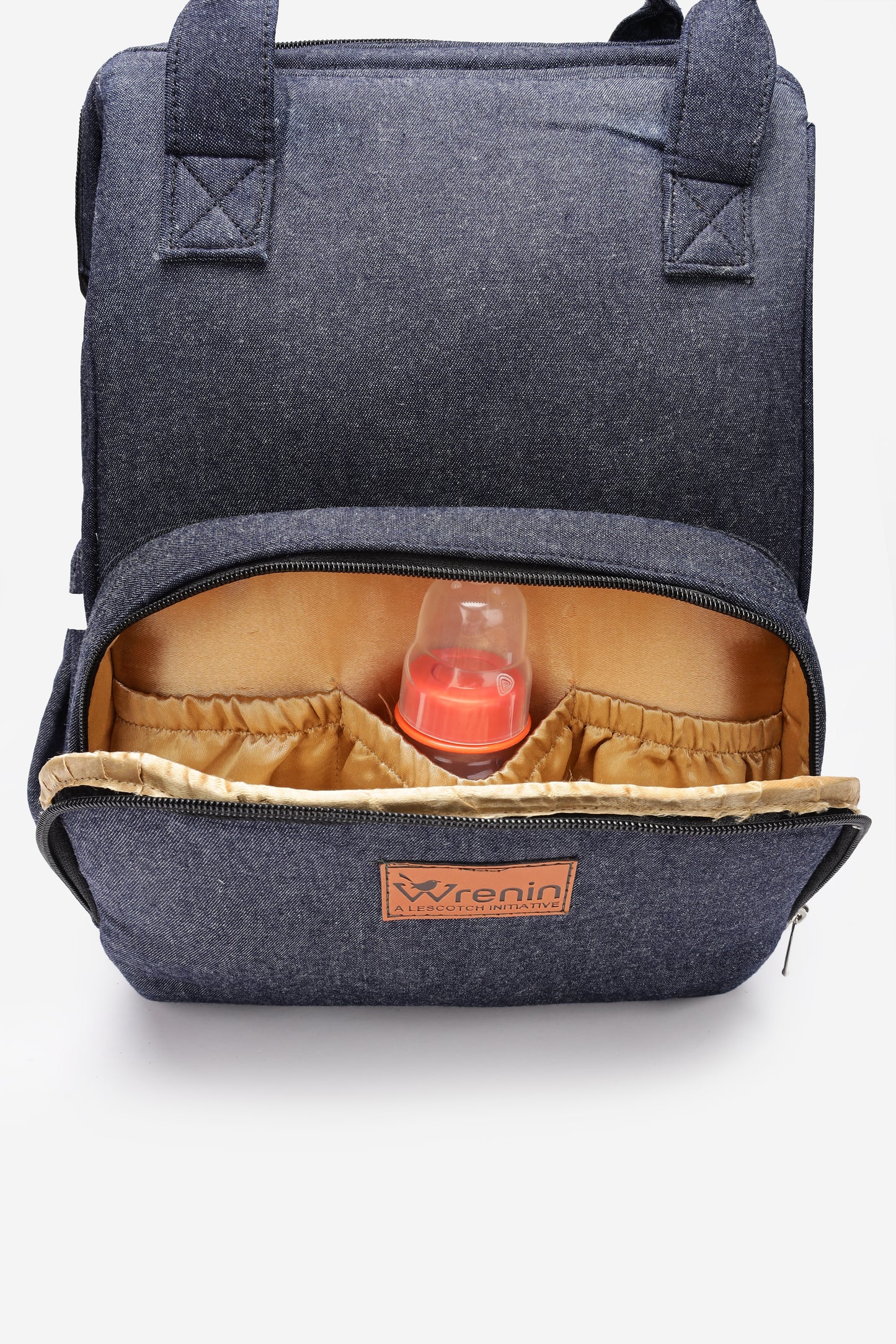 Cotton Maternity Diaper Backpack for Mom's -Urban Denim