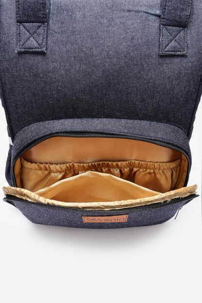 Cotton Maternity Diaper Backpack for Mom's -Urban Denim