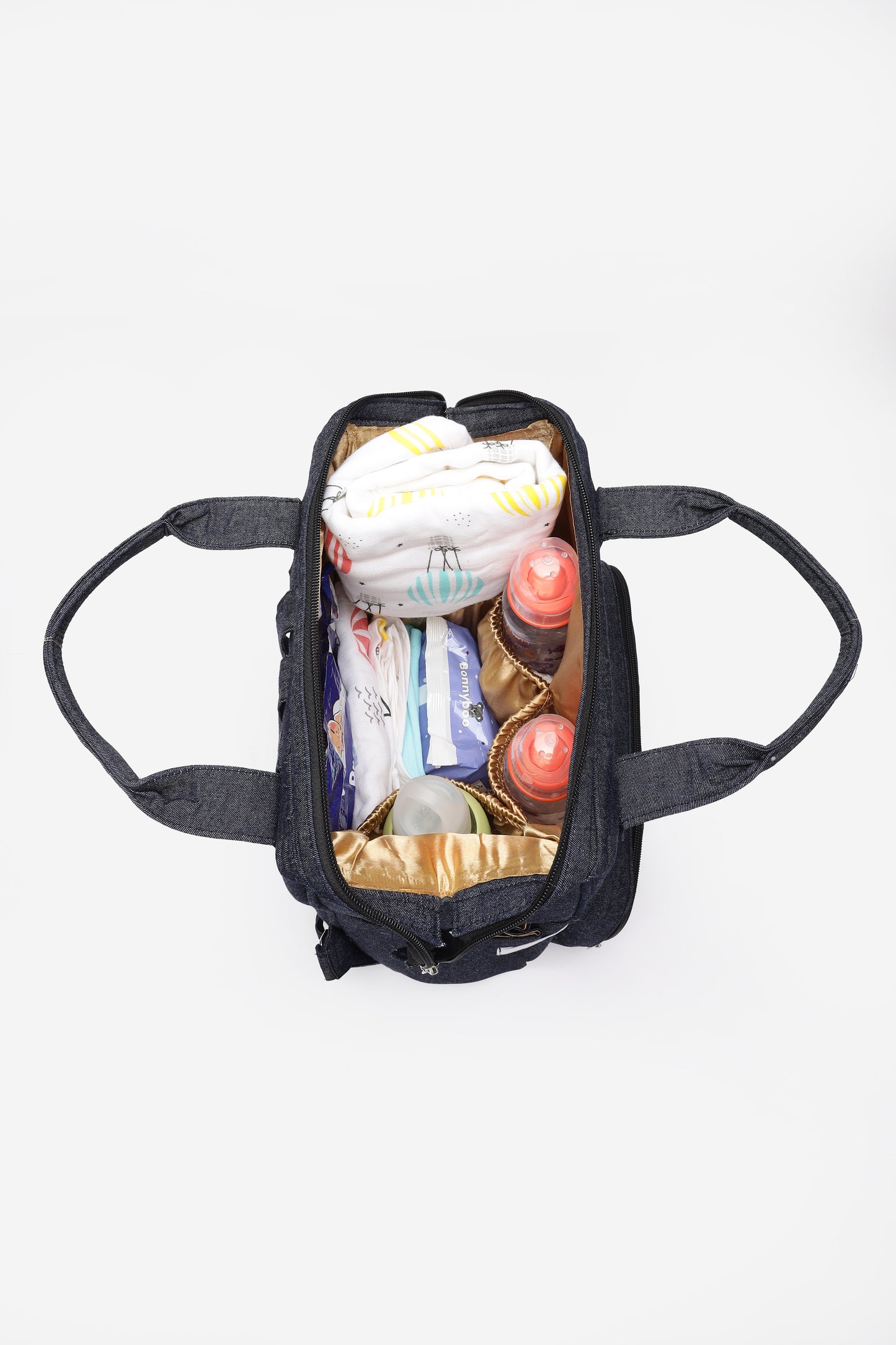 Cotton Maternity Diaper Backpack for Mom's -Urban Denim