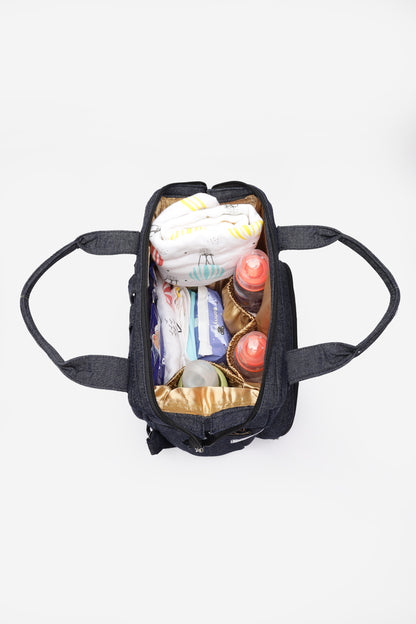 Cotton Maternity Diaper Backpack for Mom's -Urban Denim